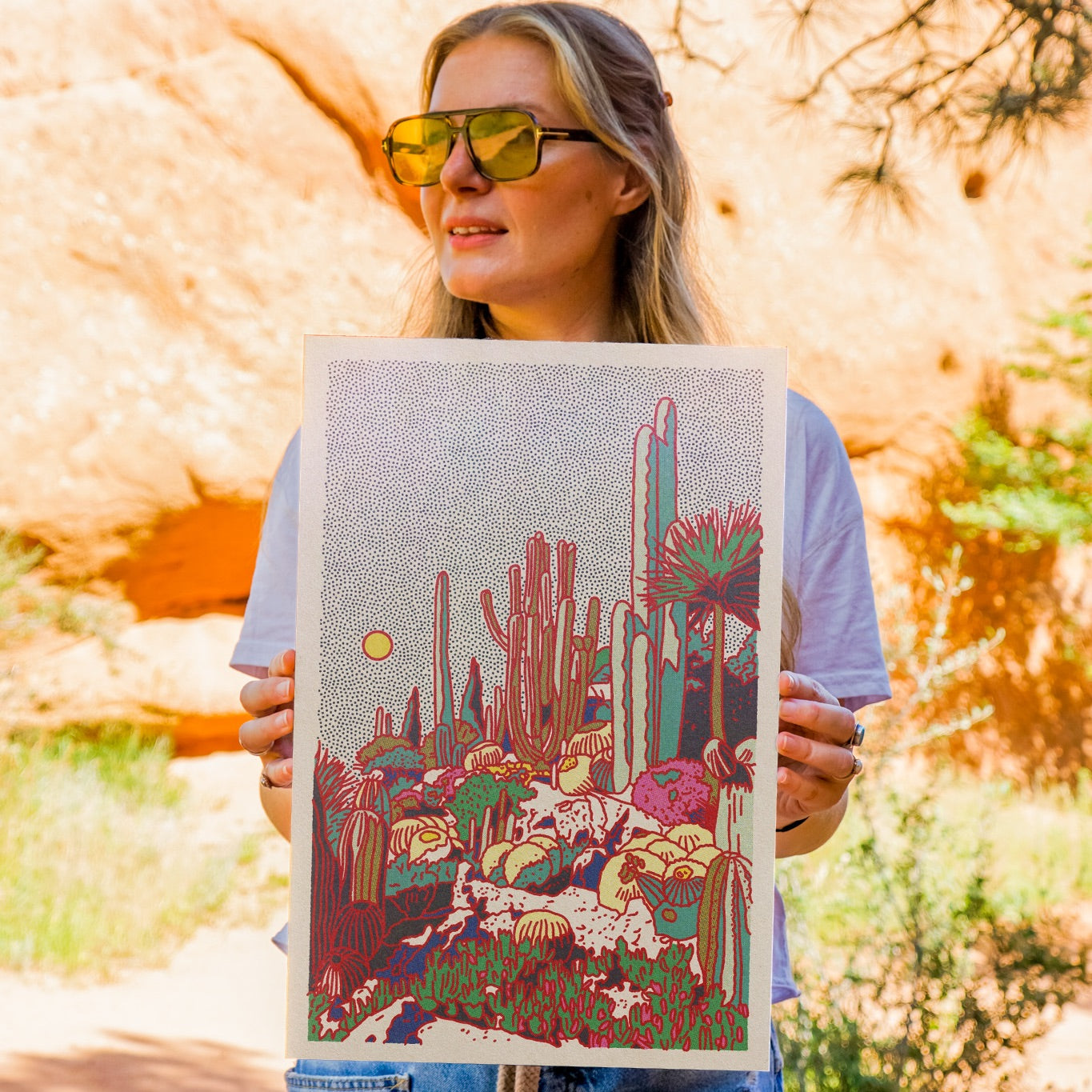Cactus Planet Art Print #1