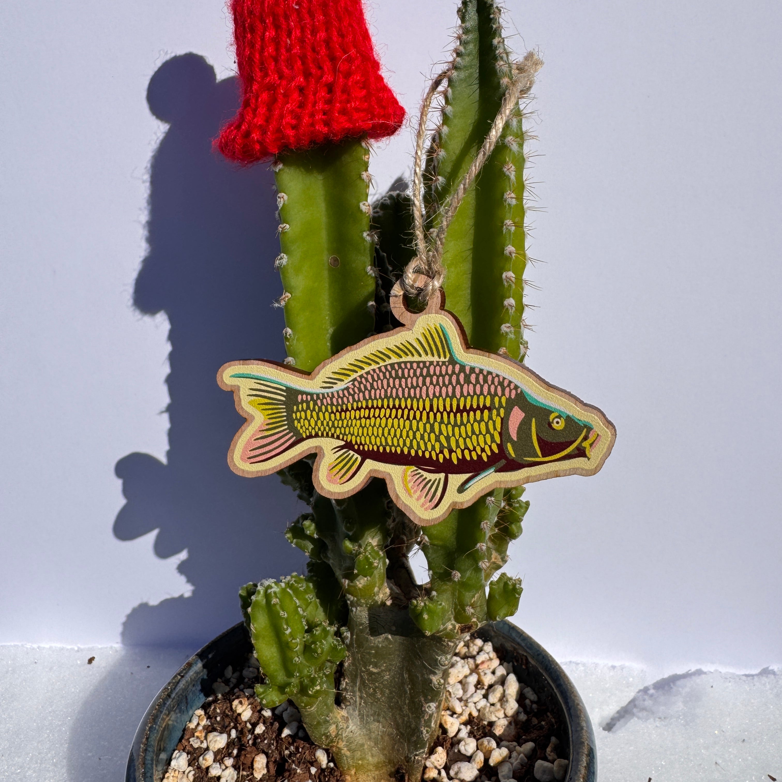 Grass Carp Wooden Ornament