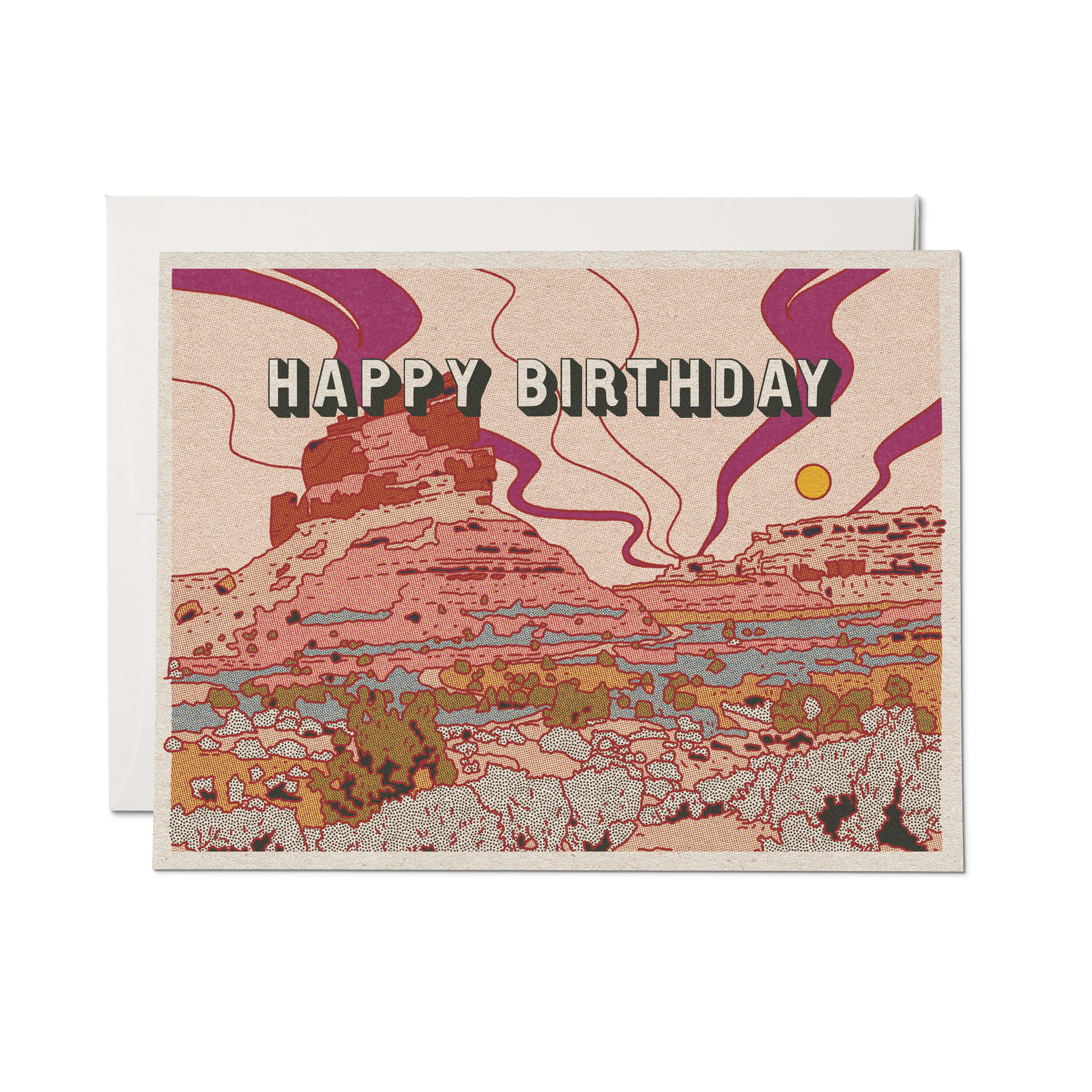 Happy Birthday Card Desert Mountain