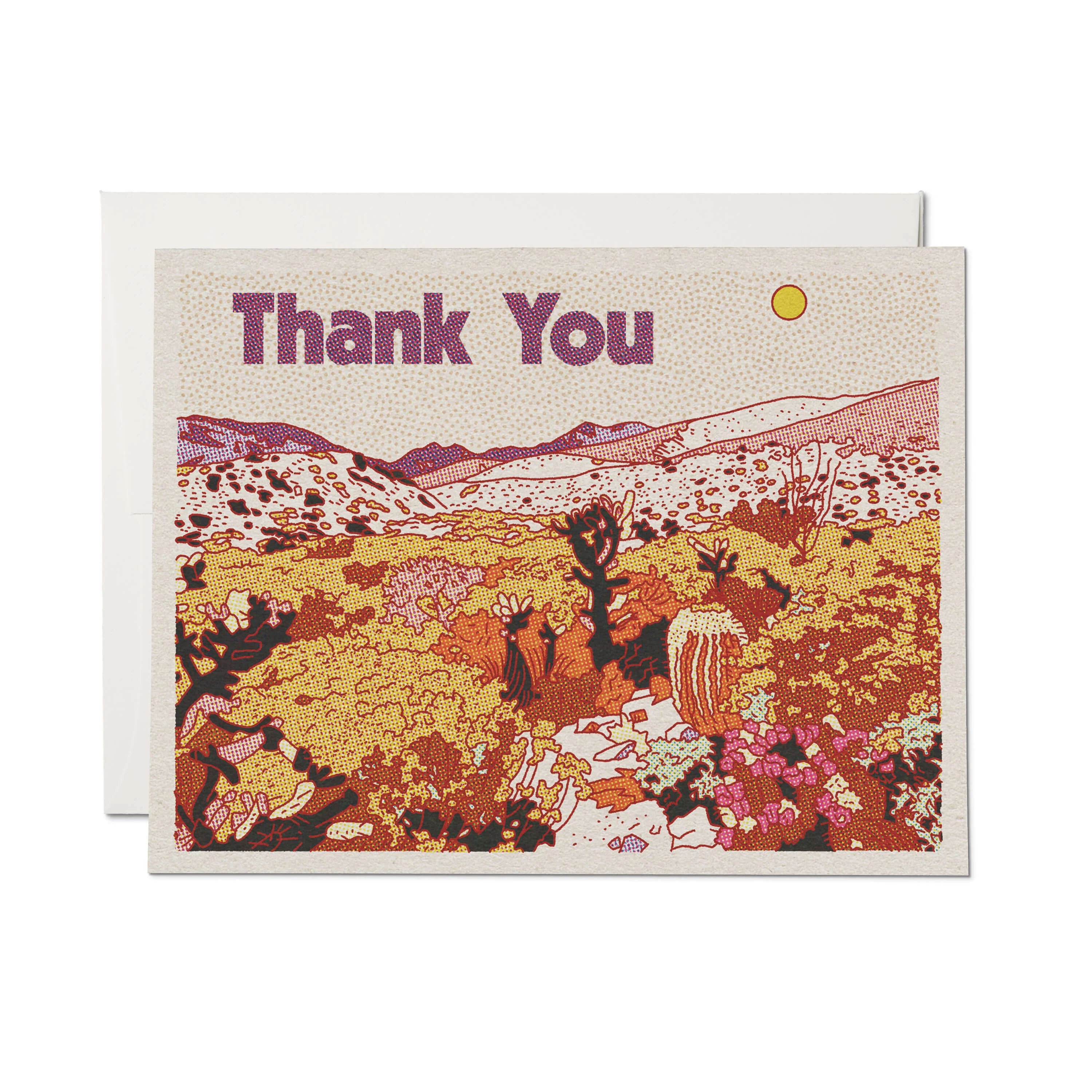 Desert Thanks Thank You Card