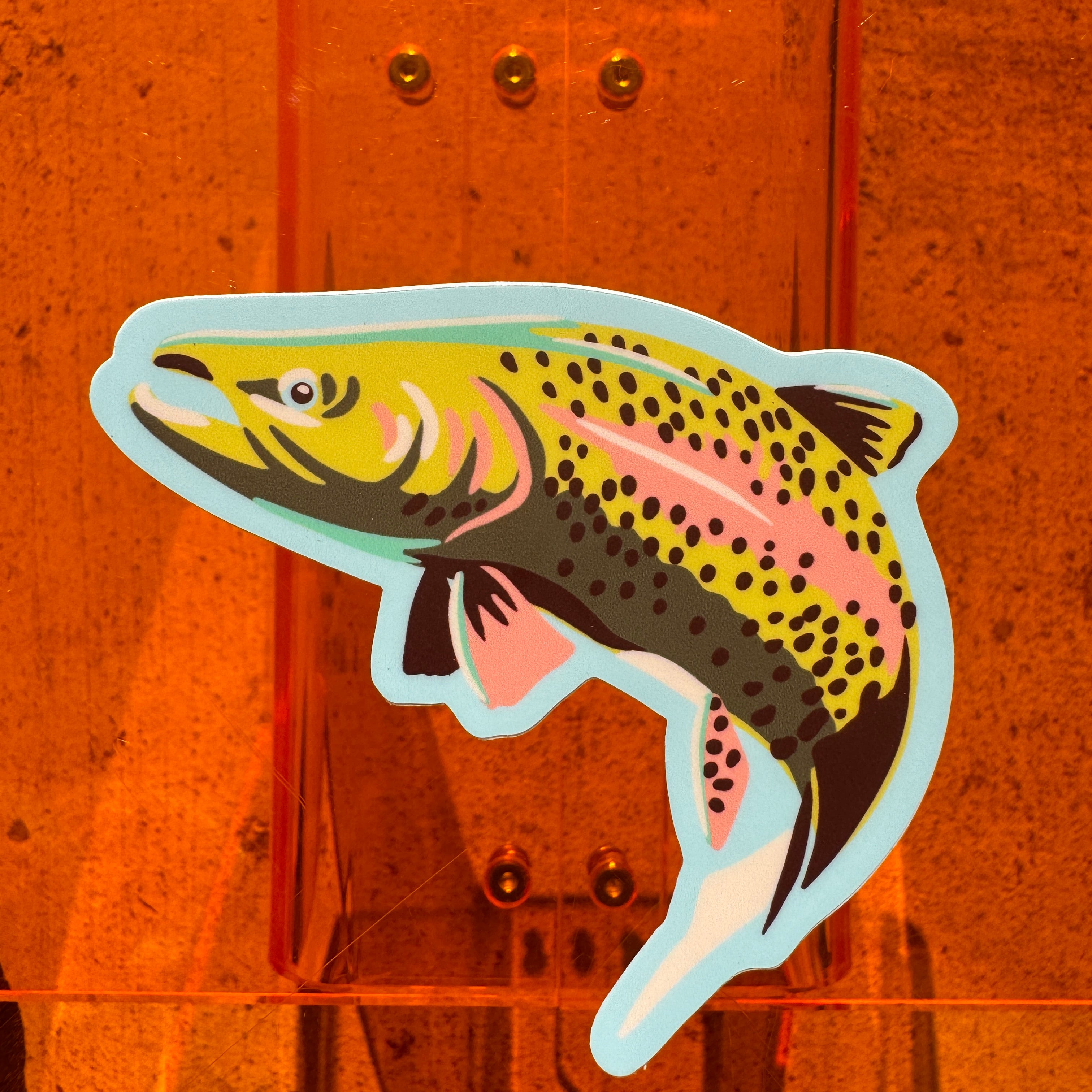Leaping Trout Sticker