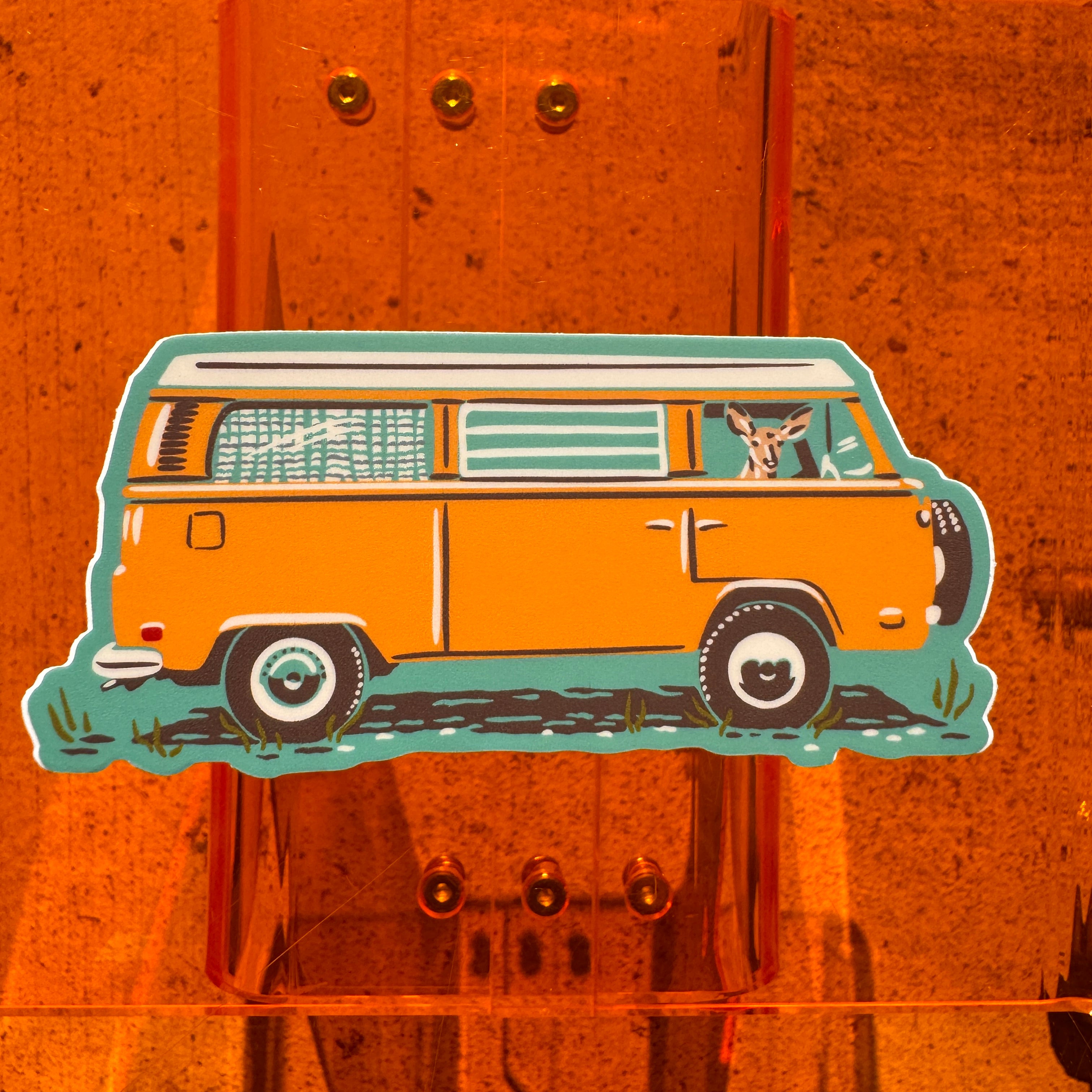 Classic Camper Van Sticker