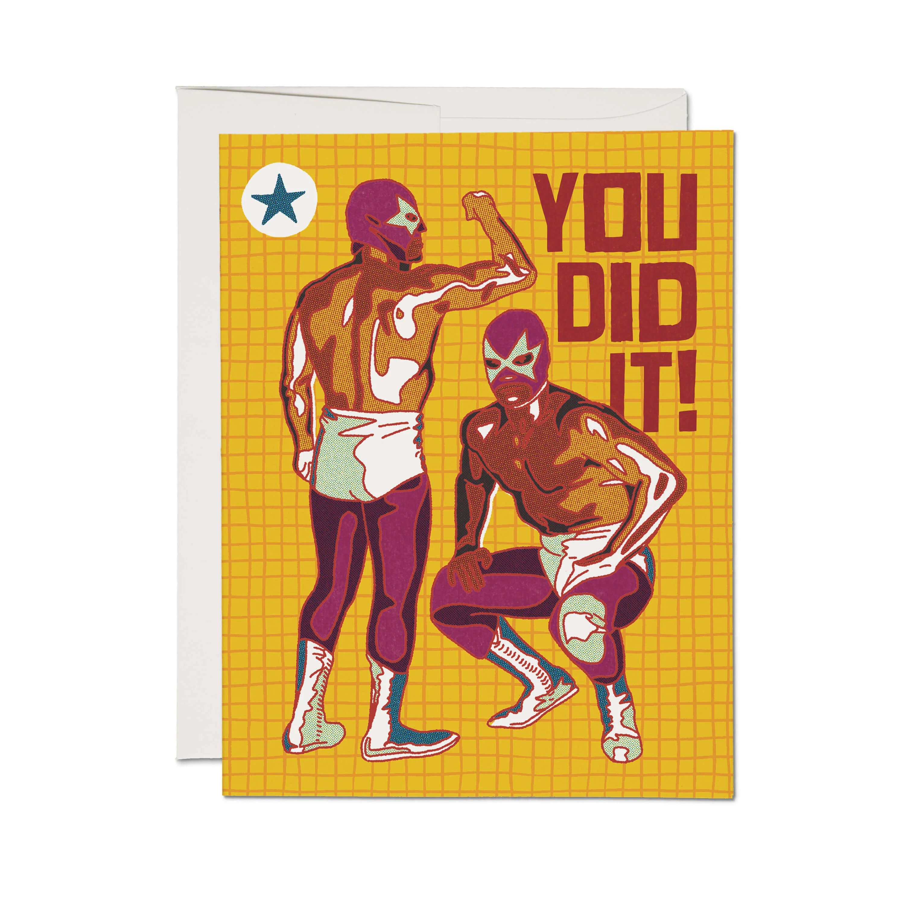 "You Did It" Luchador card
