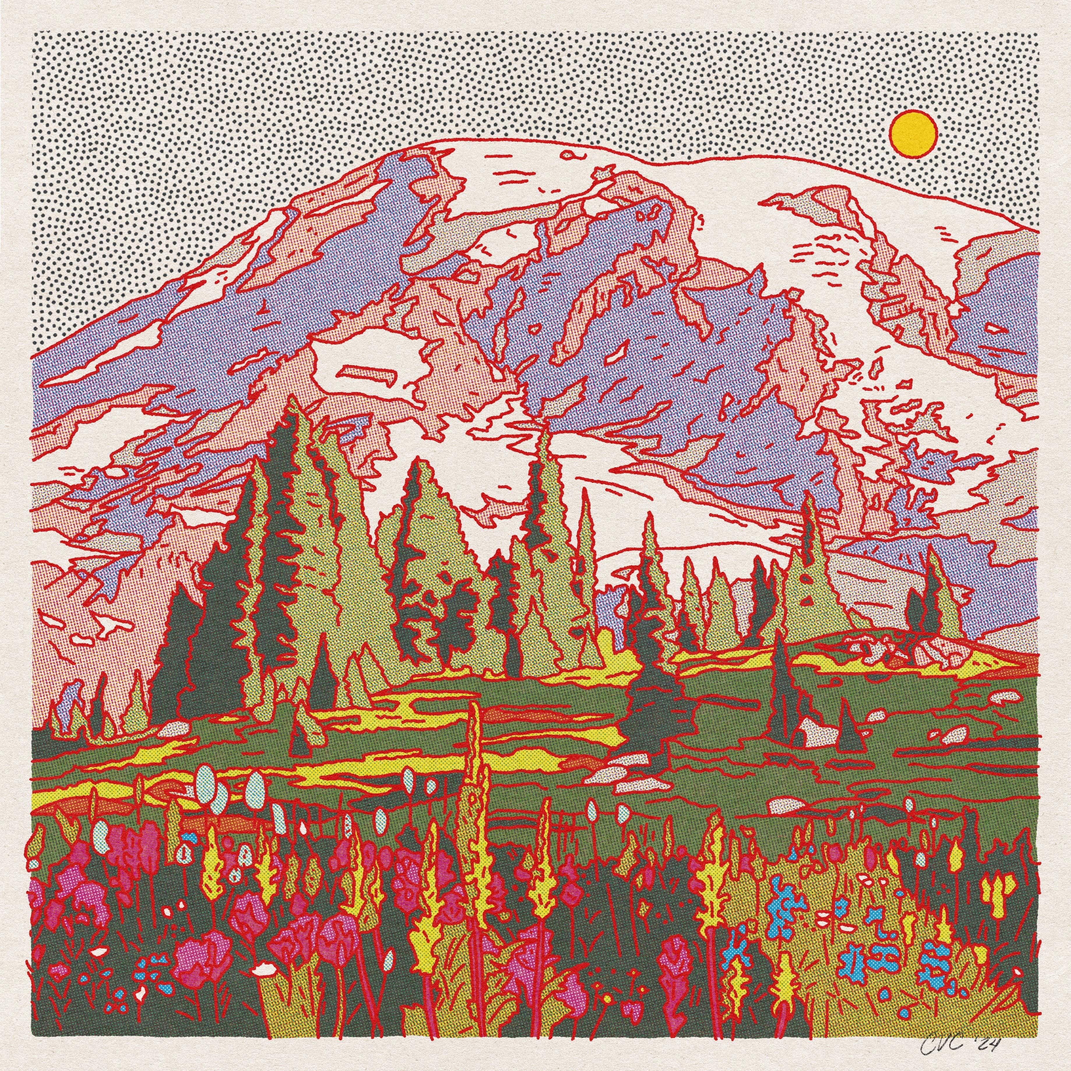 Mount Rainier Art Print