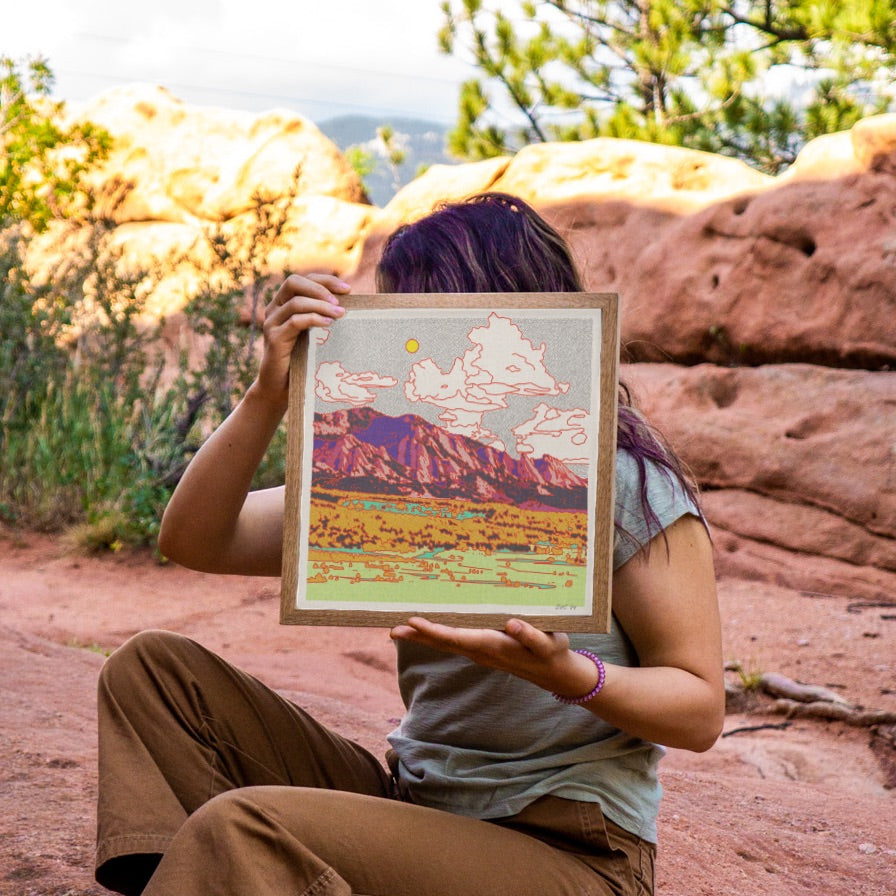 The Flatirons, Colorado Art Print
