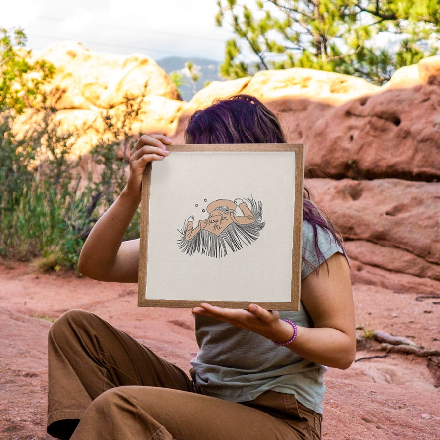 Pray for Me Art Print