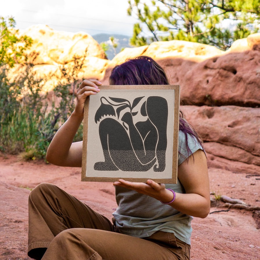 Sitting Woman Art Print