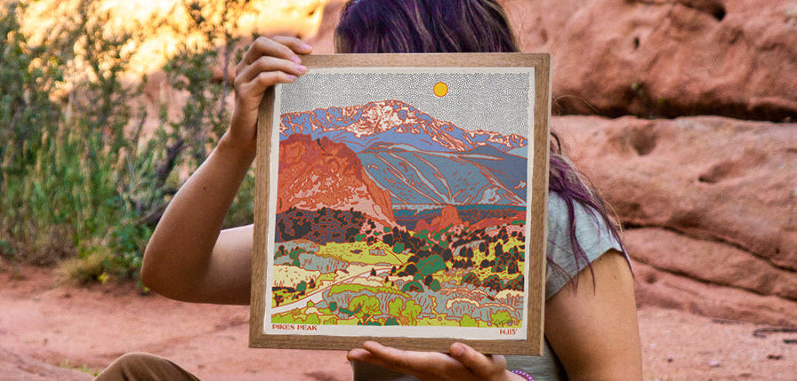 Pikes Peak Art Print
