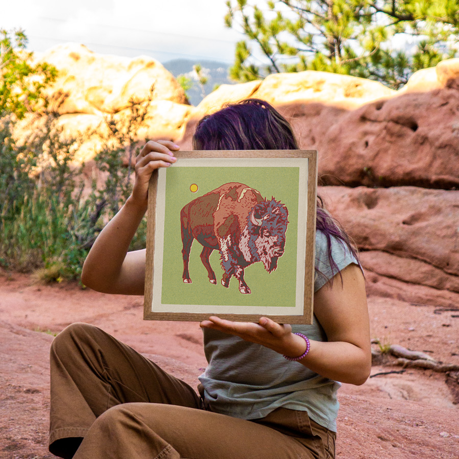 Bison Art Print