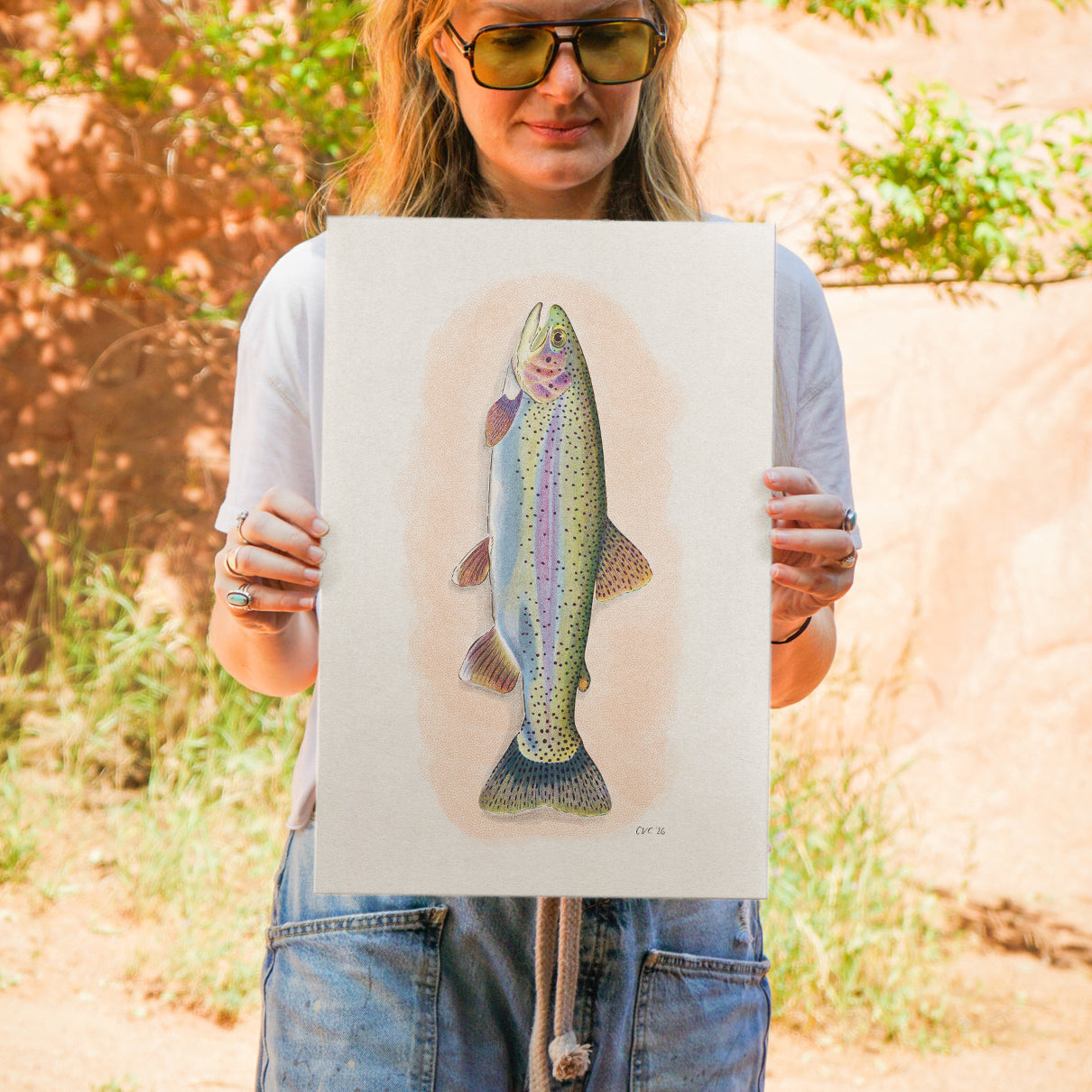 Vintage Trout Print