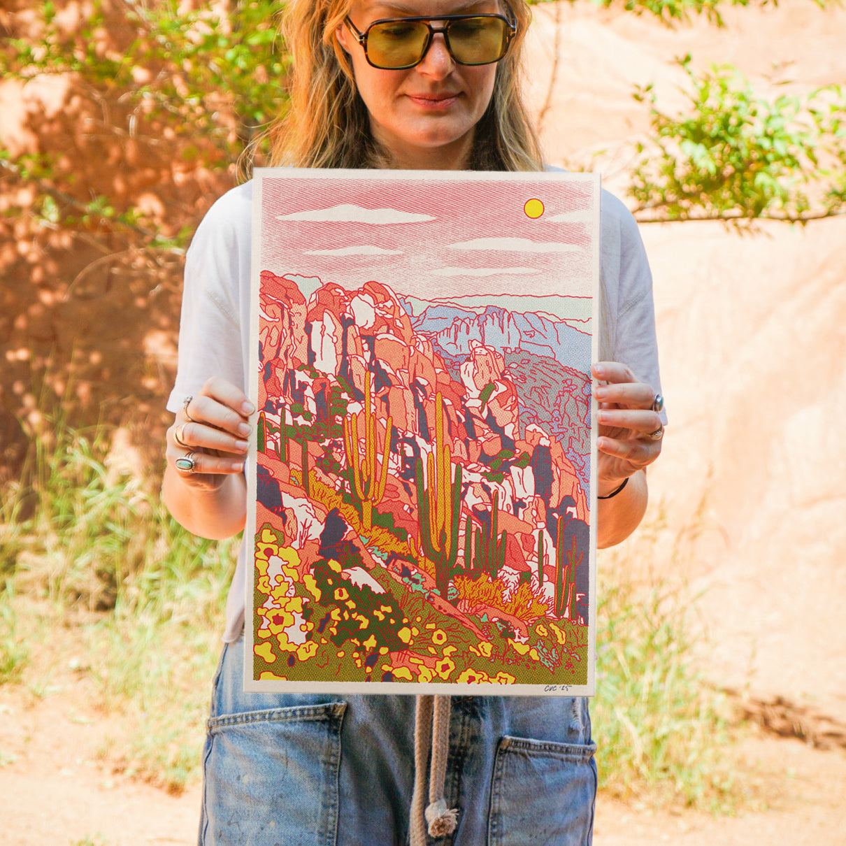 Desert Spring Art Print - Caroline Clark Design – Long Lost Studio
