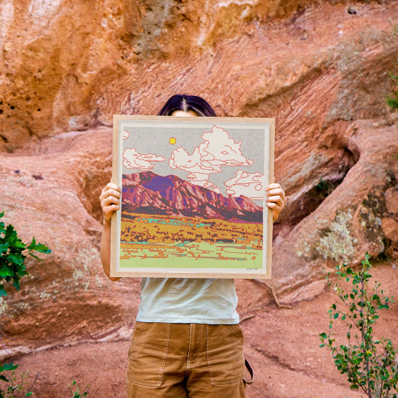 The Flatirons, Colorado Art Print