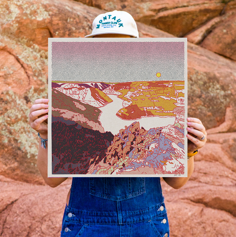 Flaming Gorge Art Print