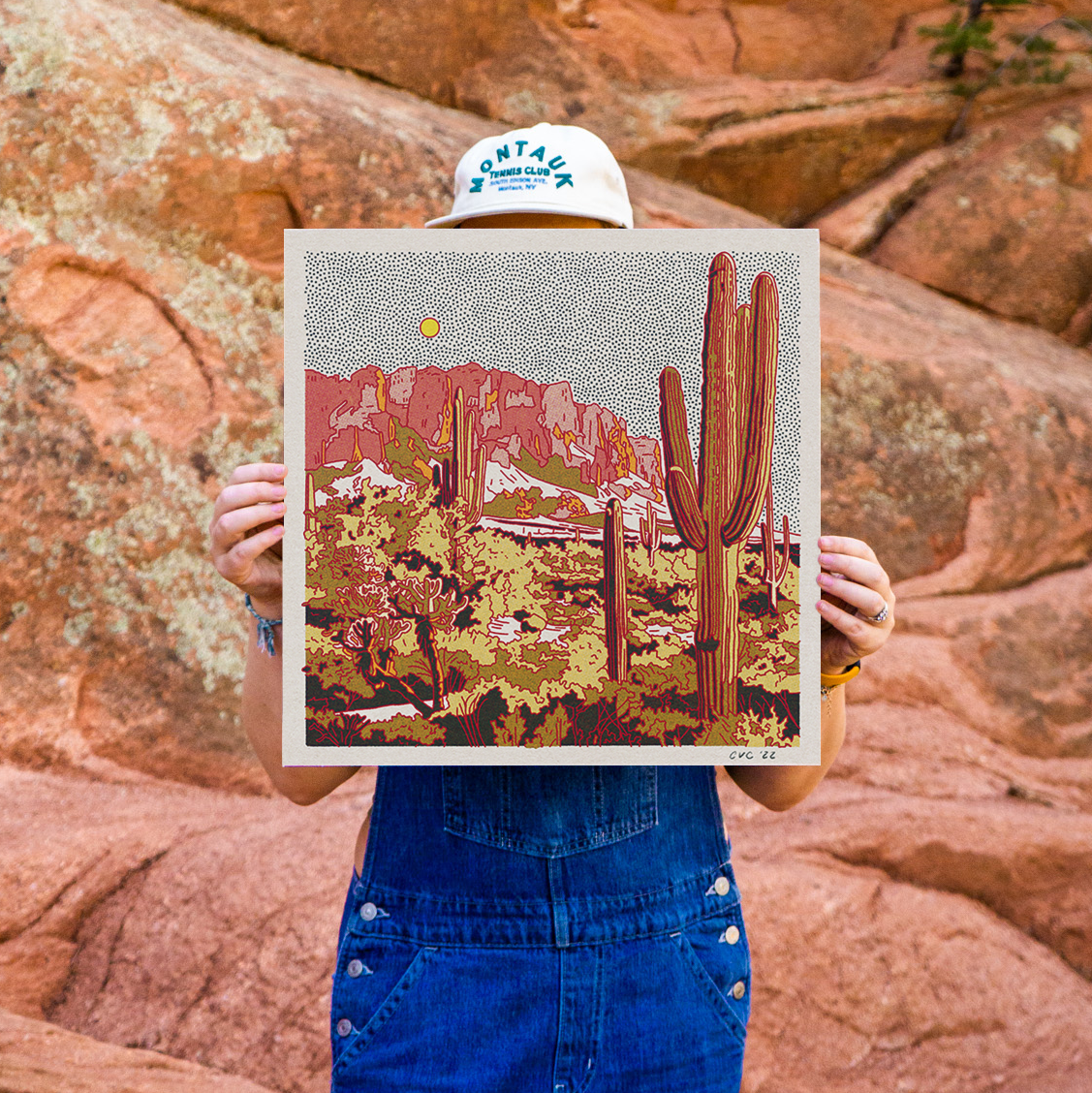 Superstition Mountains Art Print