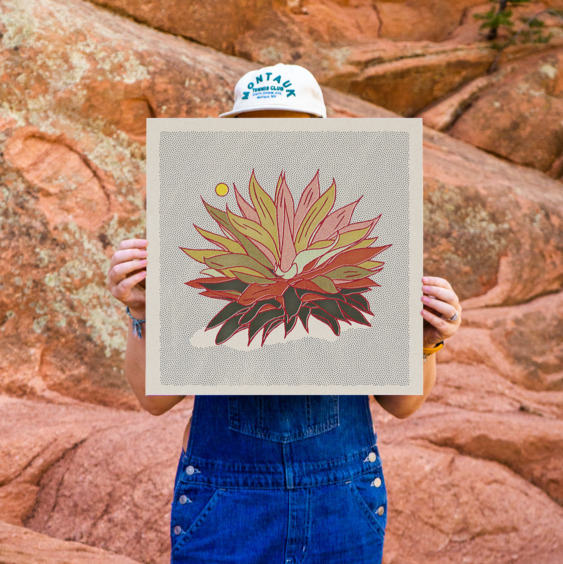Rainbow Aloe Art Print