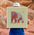 Colorful bear print