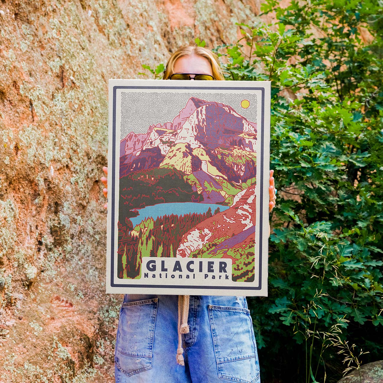 Glacier National Park Screen Print (18" x 24")