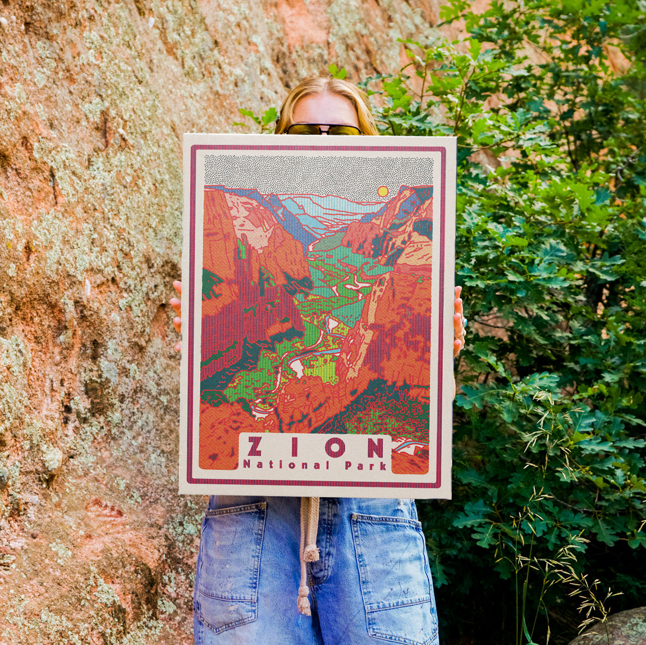Zion National Park Screen Print (18" x 24")