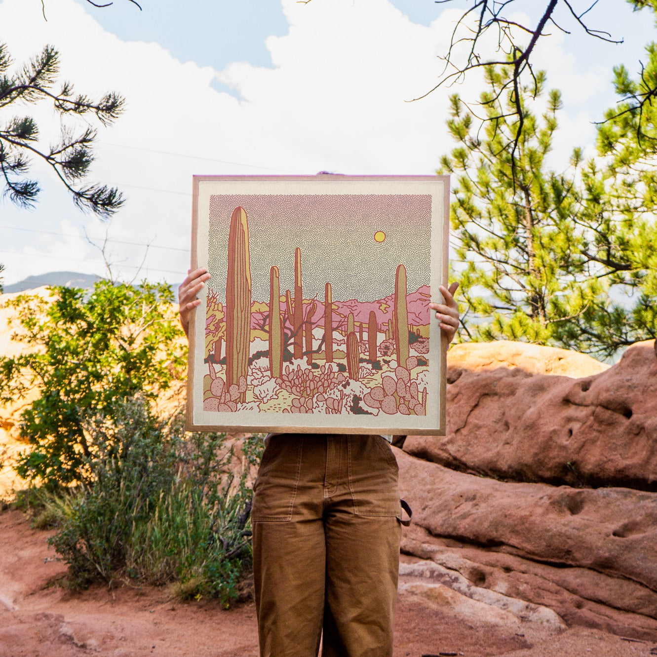 Desert Mountain #25 Art Print - Caroline Clark Design – Long Lost