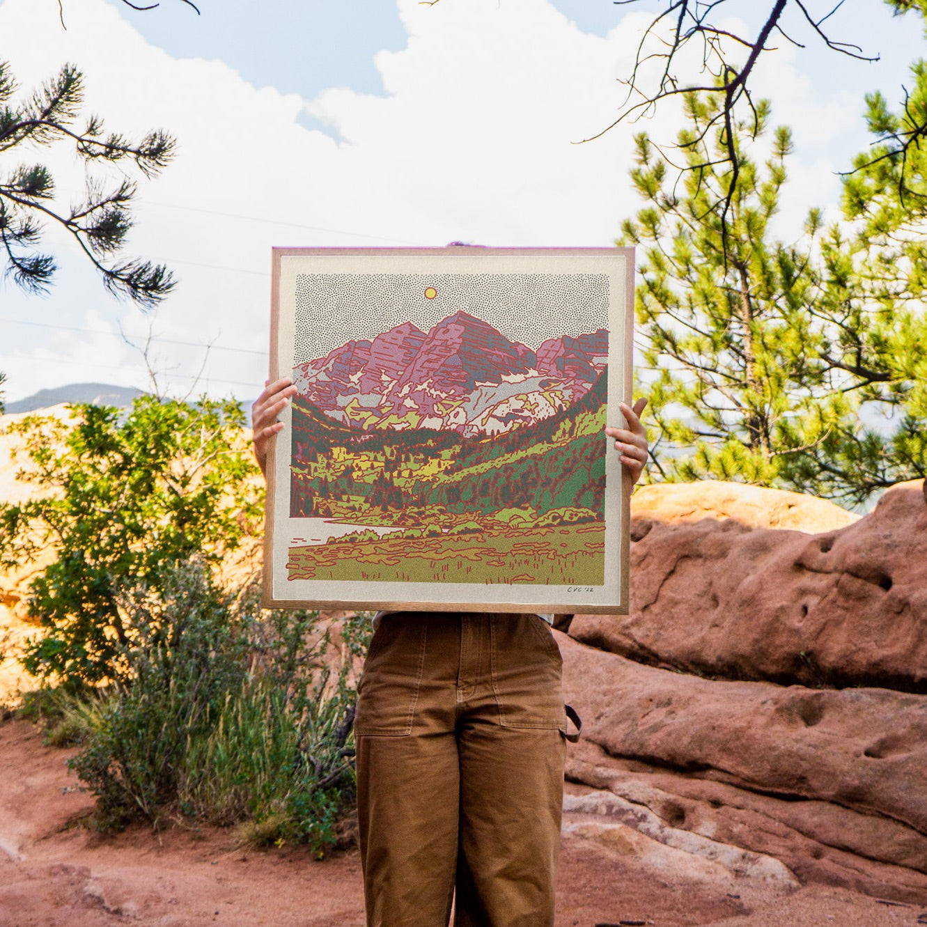 The Maroon Bells Art Print