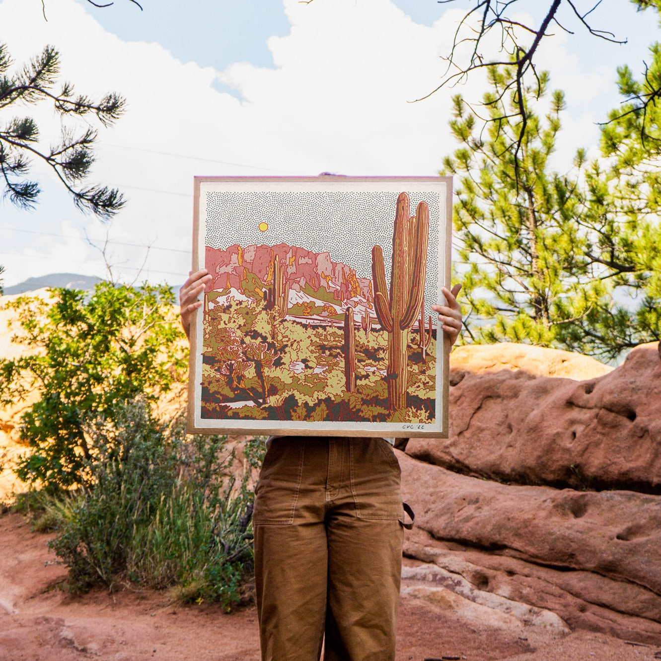 Superstition Mountains Art Print
