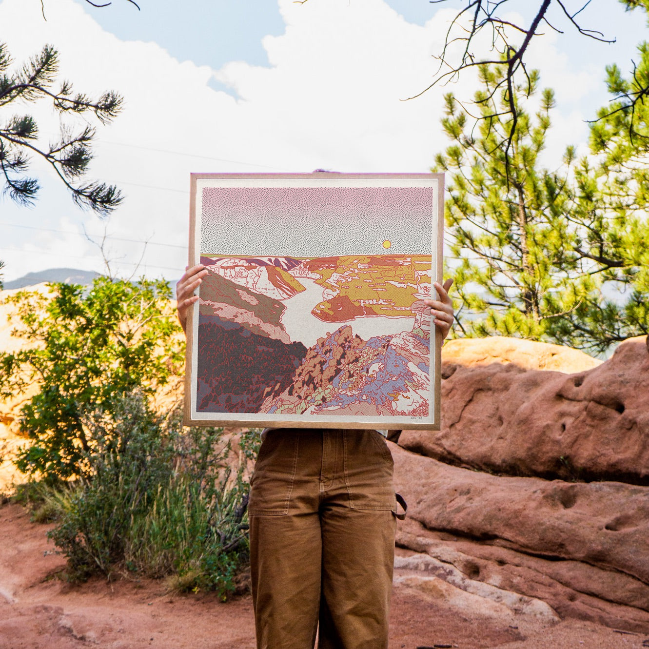 Flaming Gorge Art Print