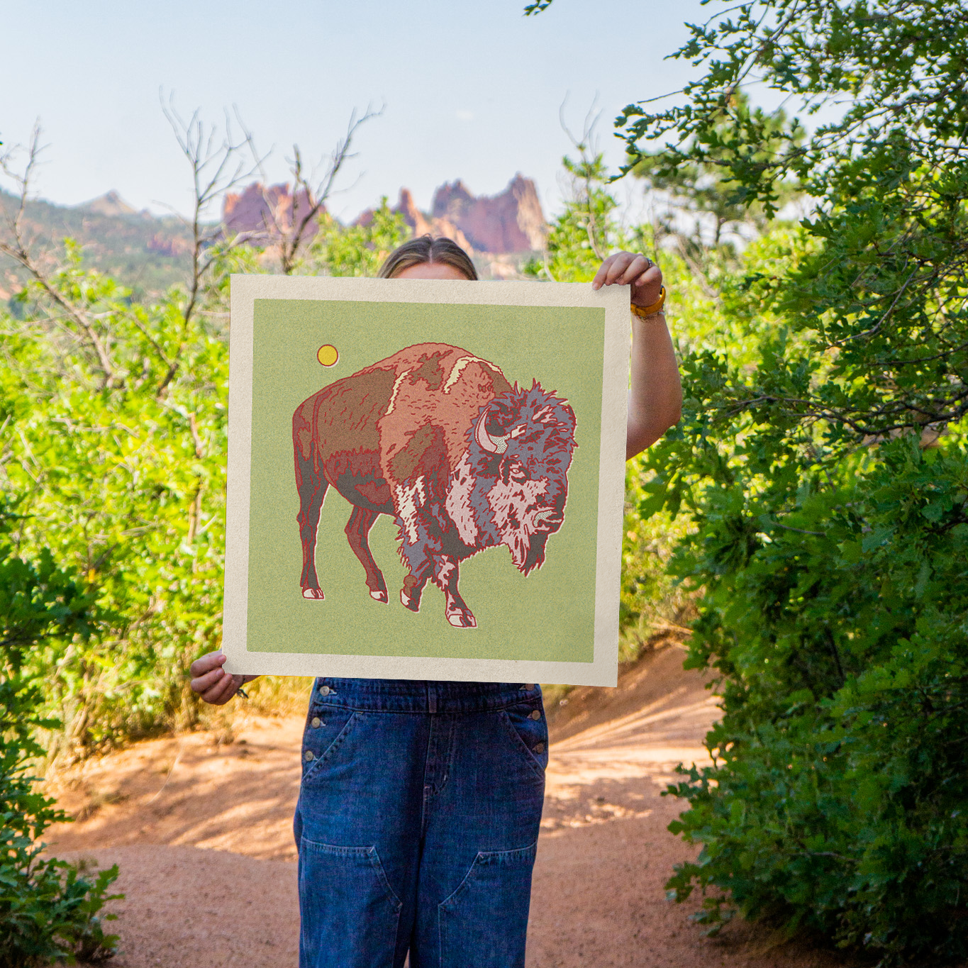 Bison Art Print