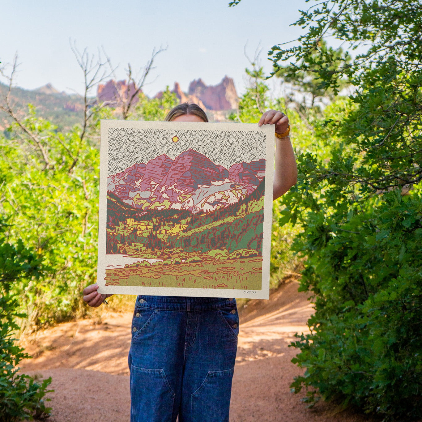 The Maroon Bells Art Print - Caroline Clark Design – Long Lost