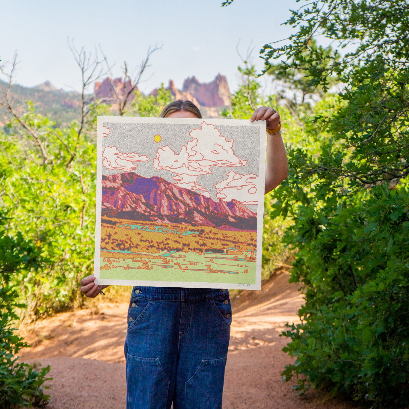 The Flatirons, Colorado Art Print
