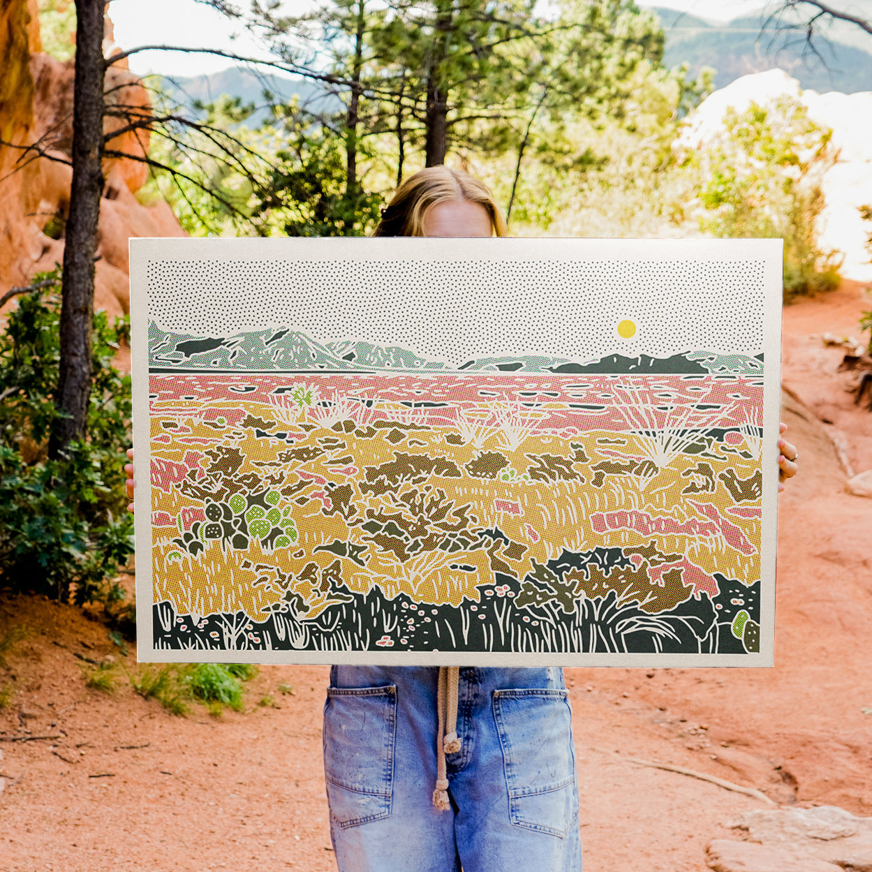 New Mexico Desert Landscape Art Print