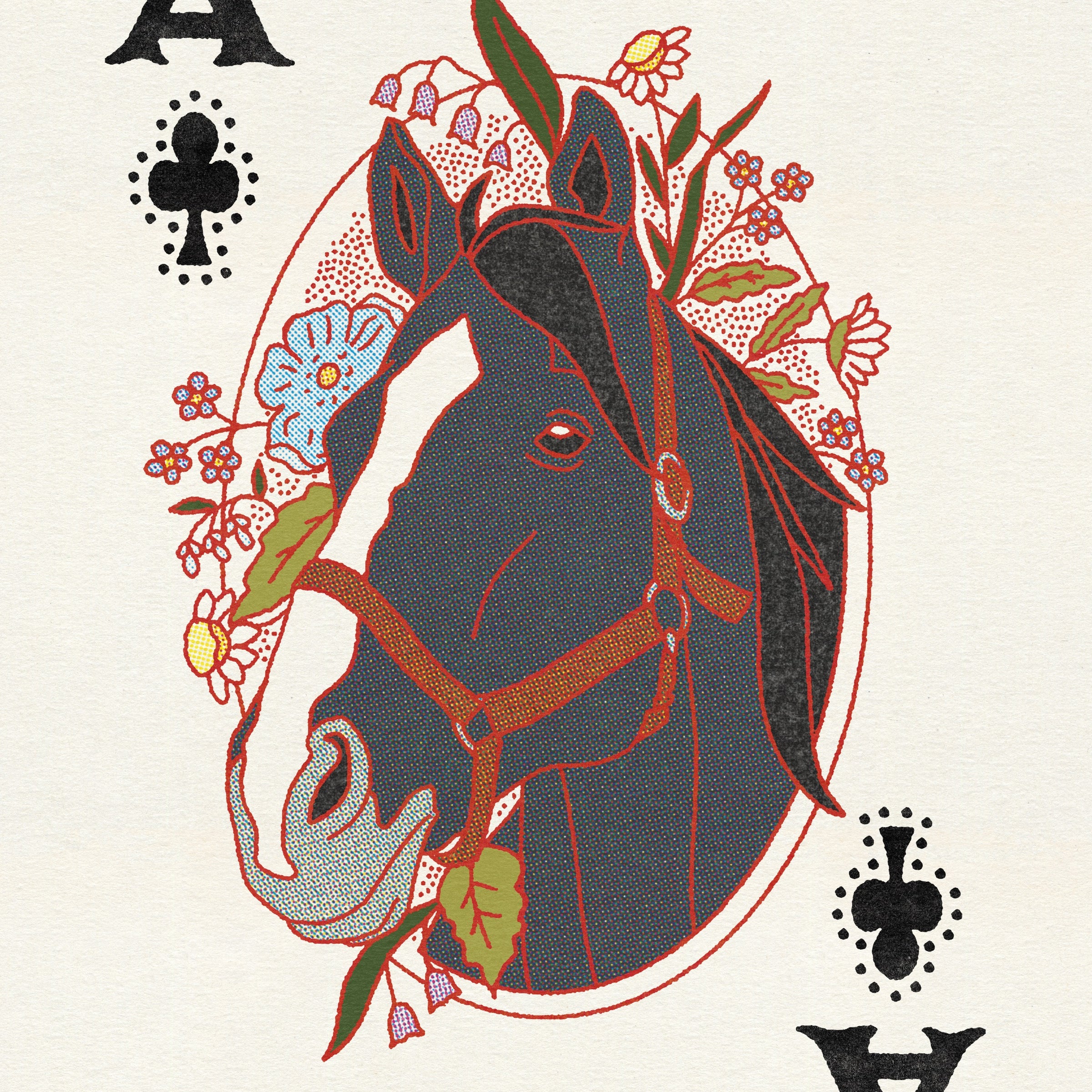 Ace of Clubs Print