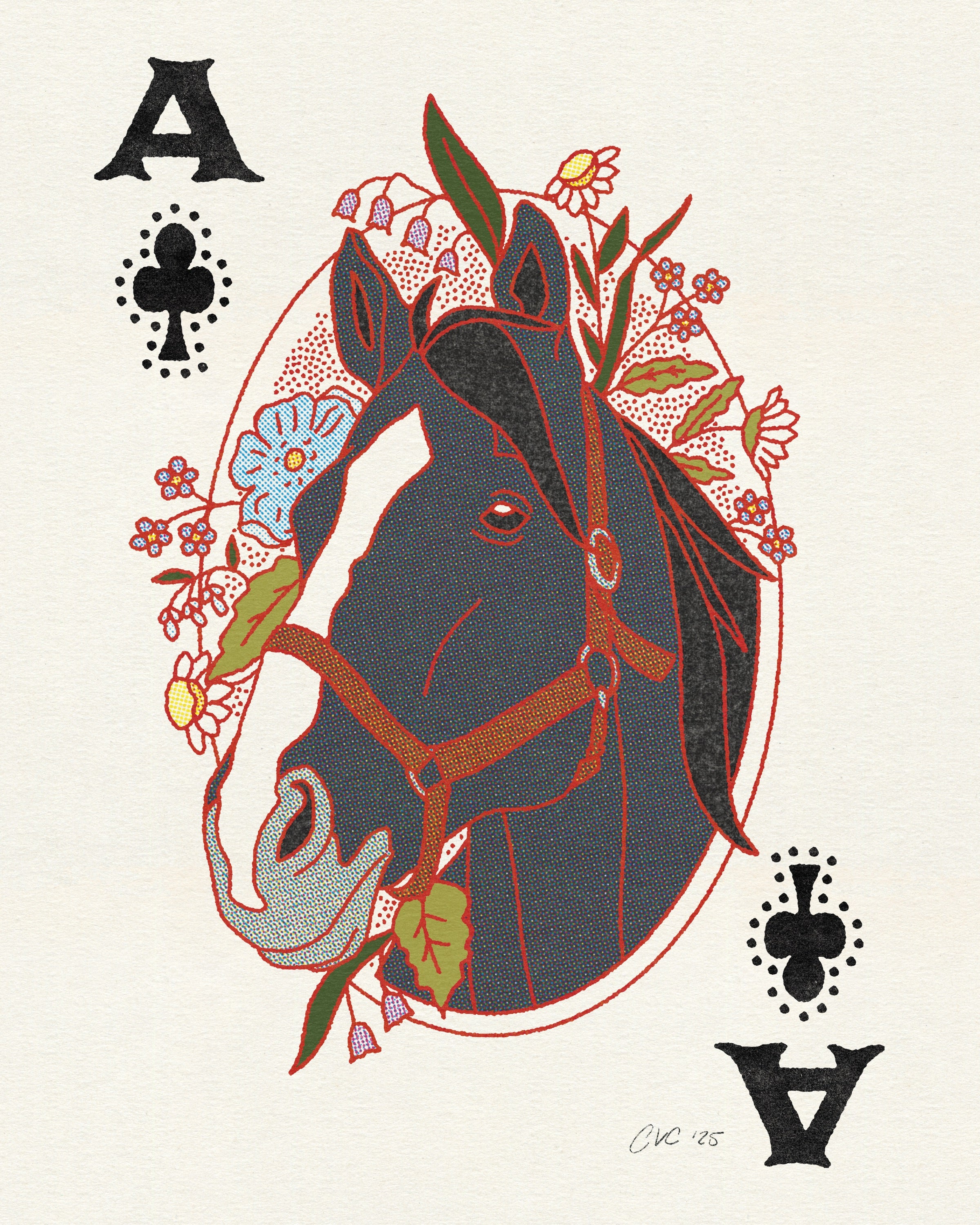 Ace of Clubs Print