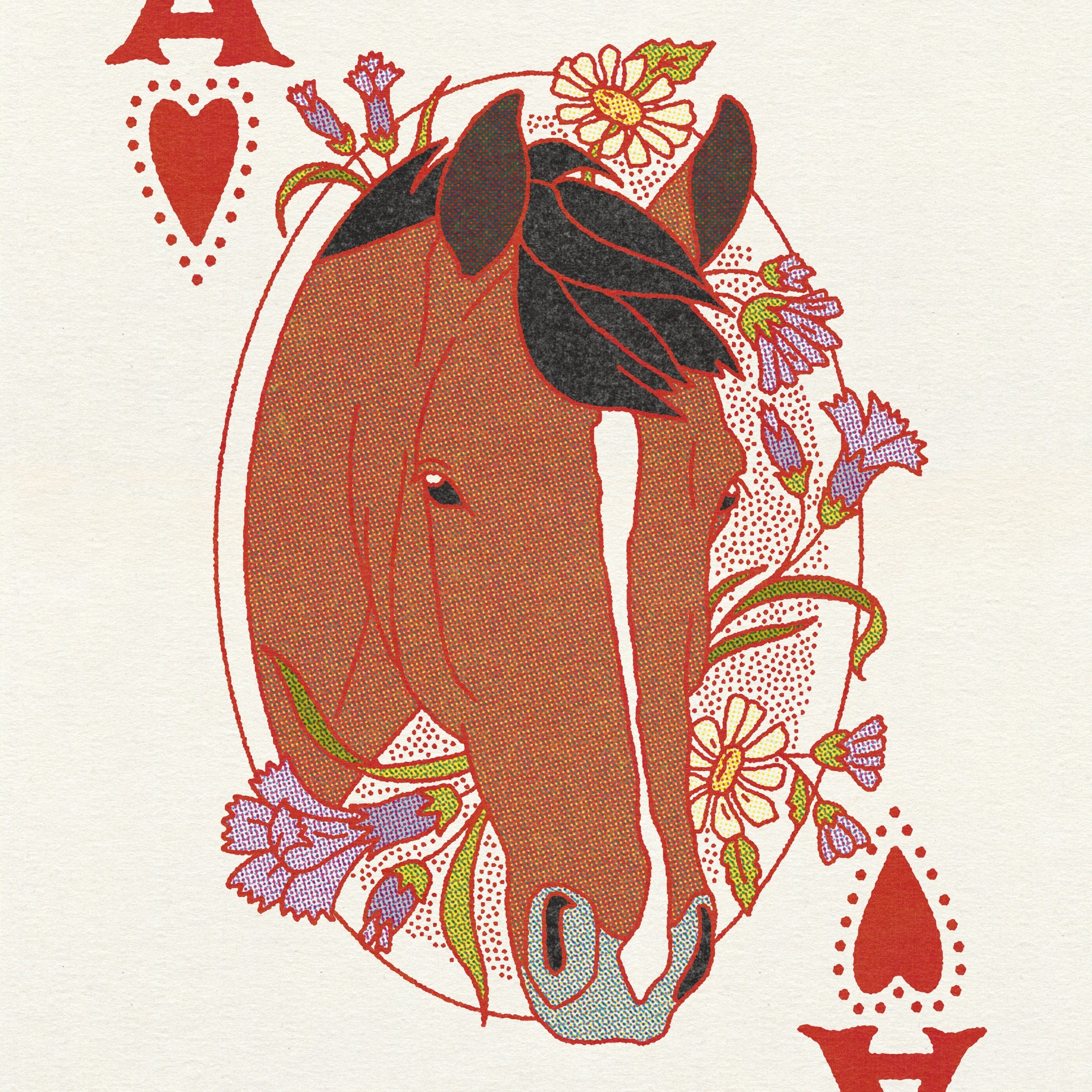 Ace of Hearts Print