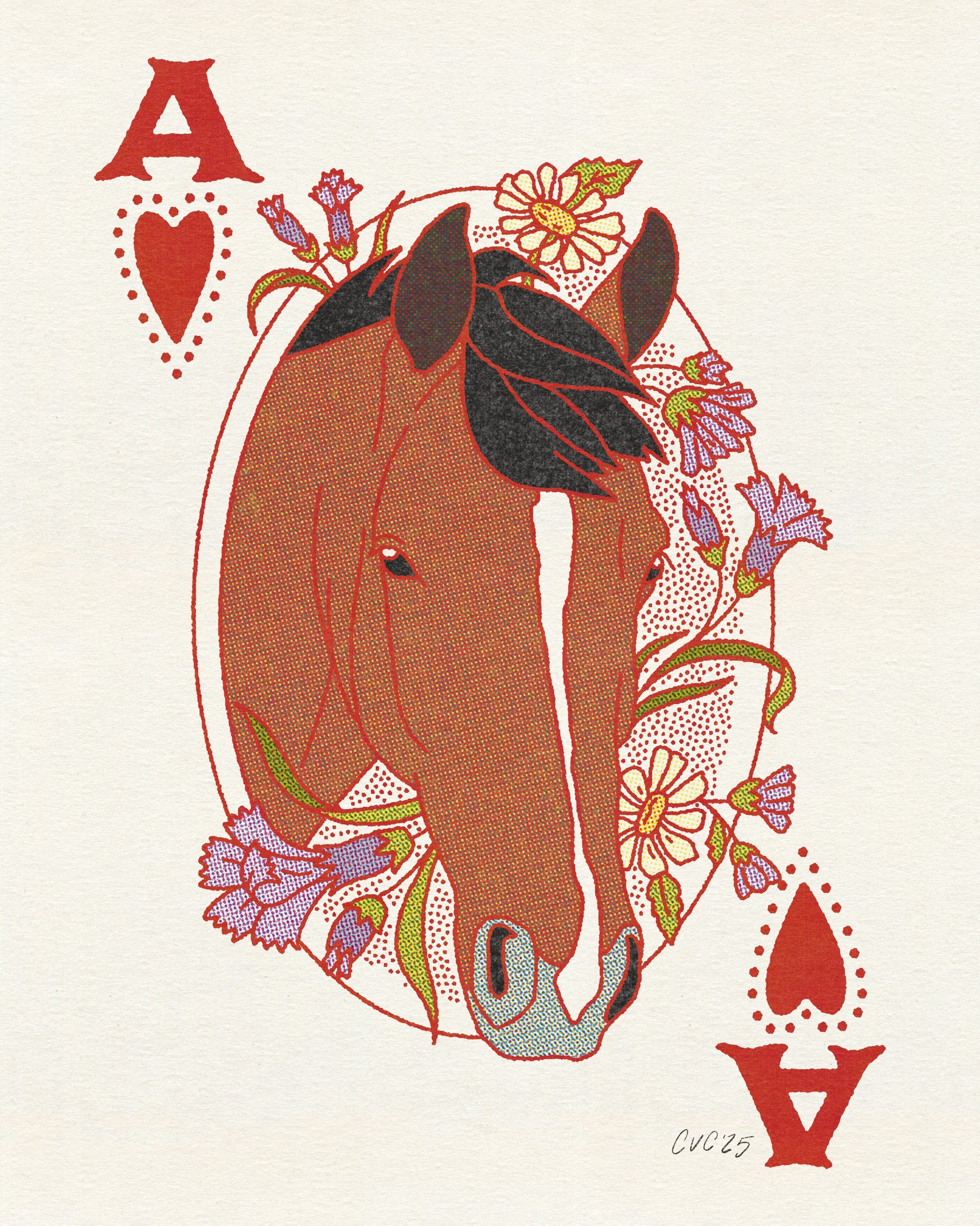 Ace of Hearts Print