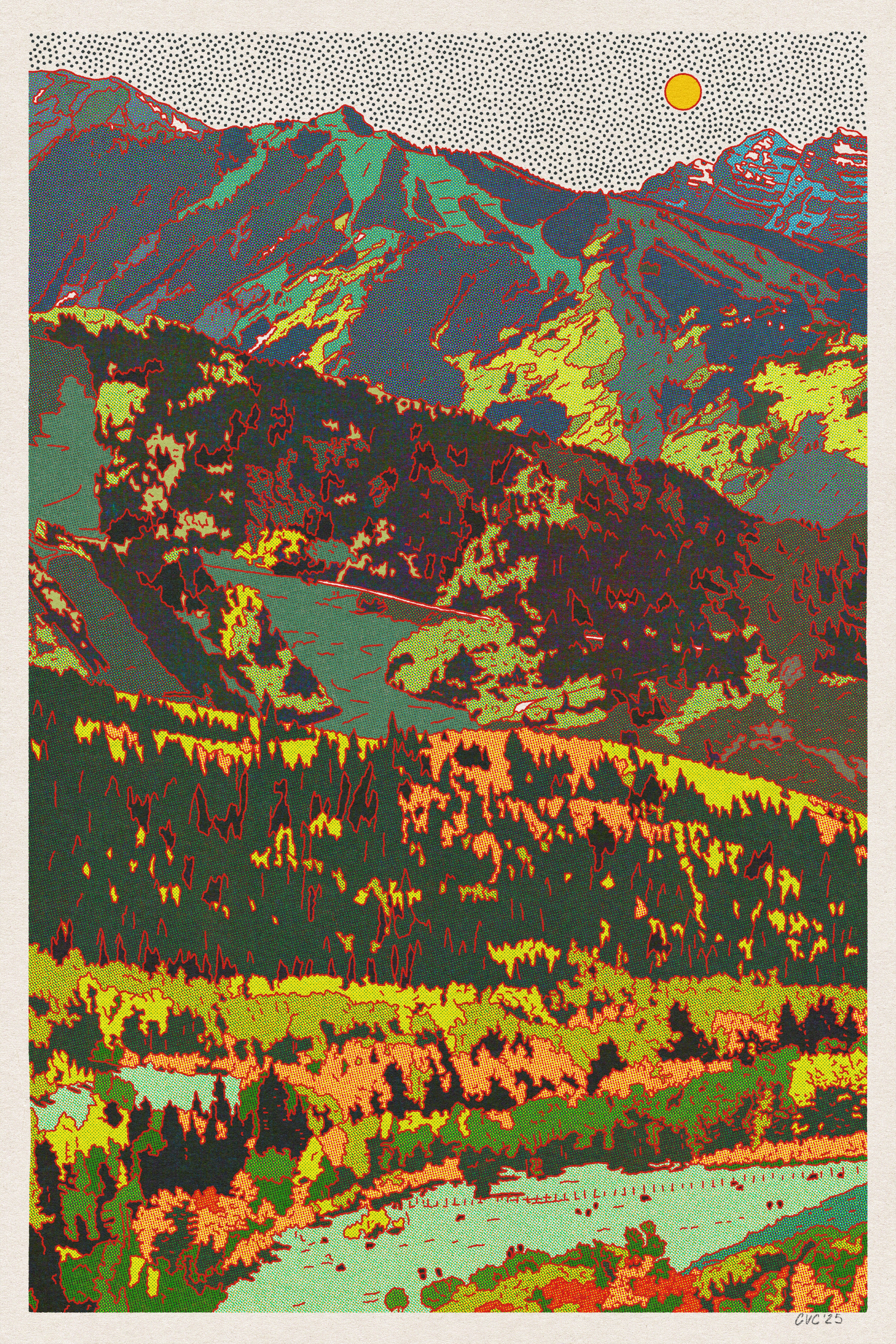 Aspen Mountain Print