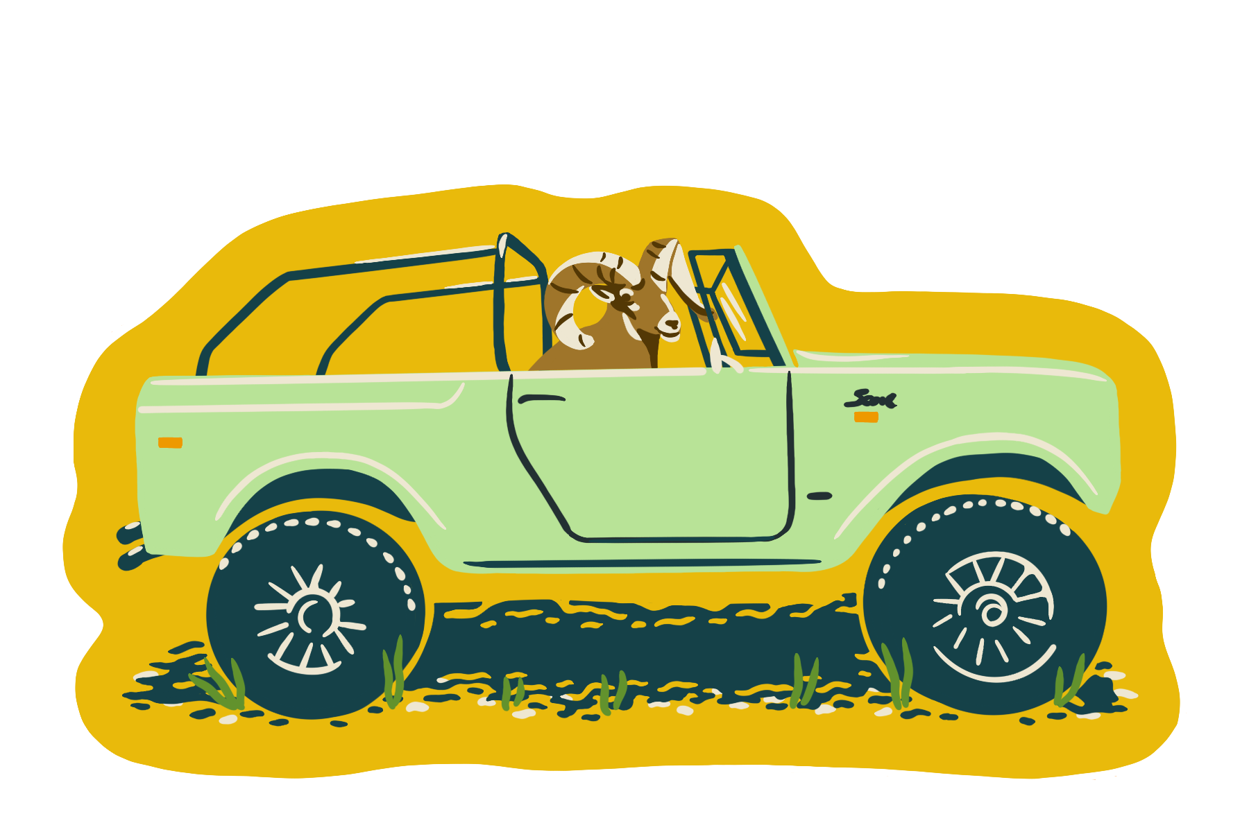 Ram in a Scout Sticker