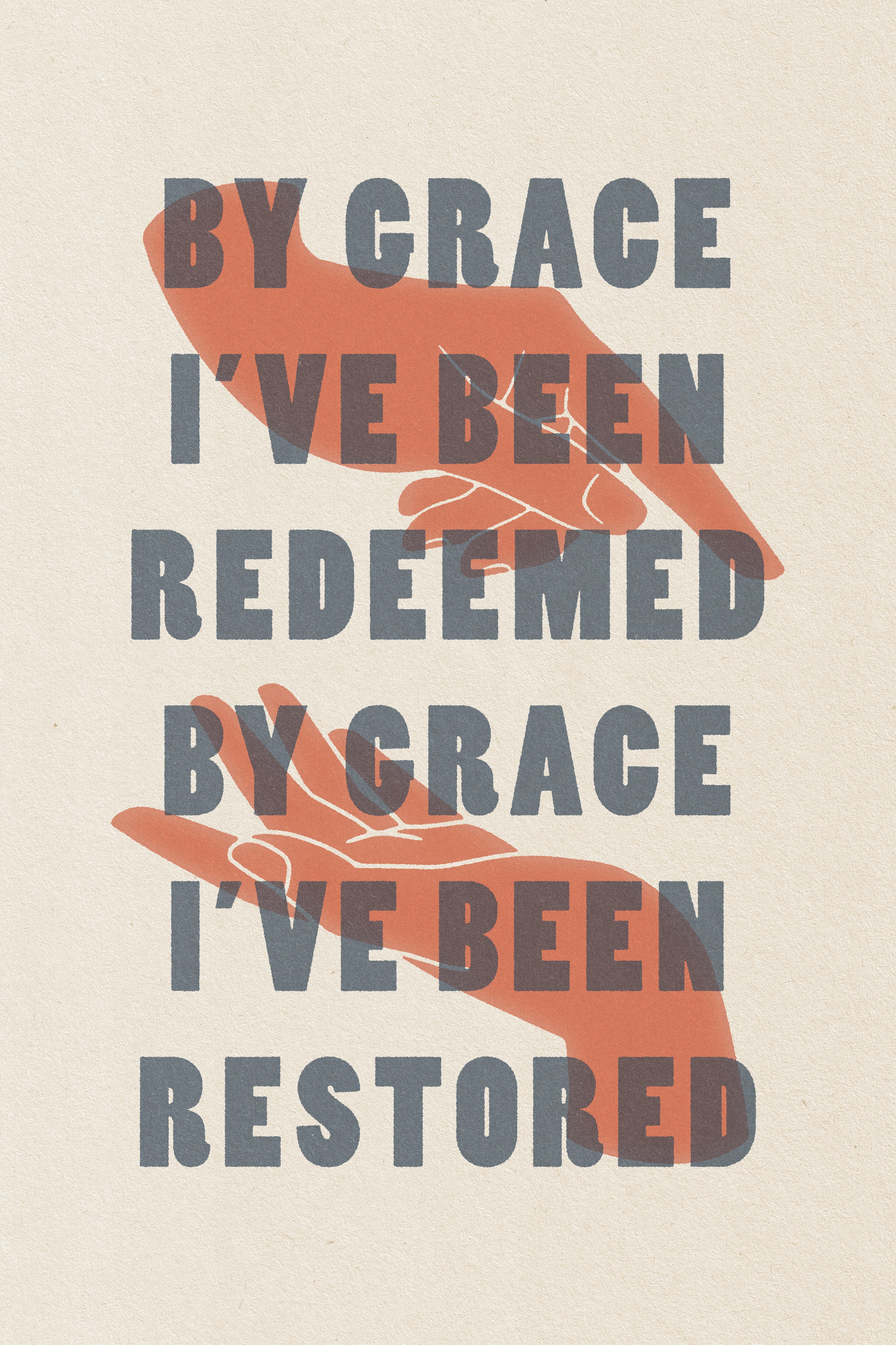 By Grace Art Print 12" x 18"