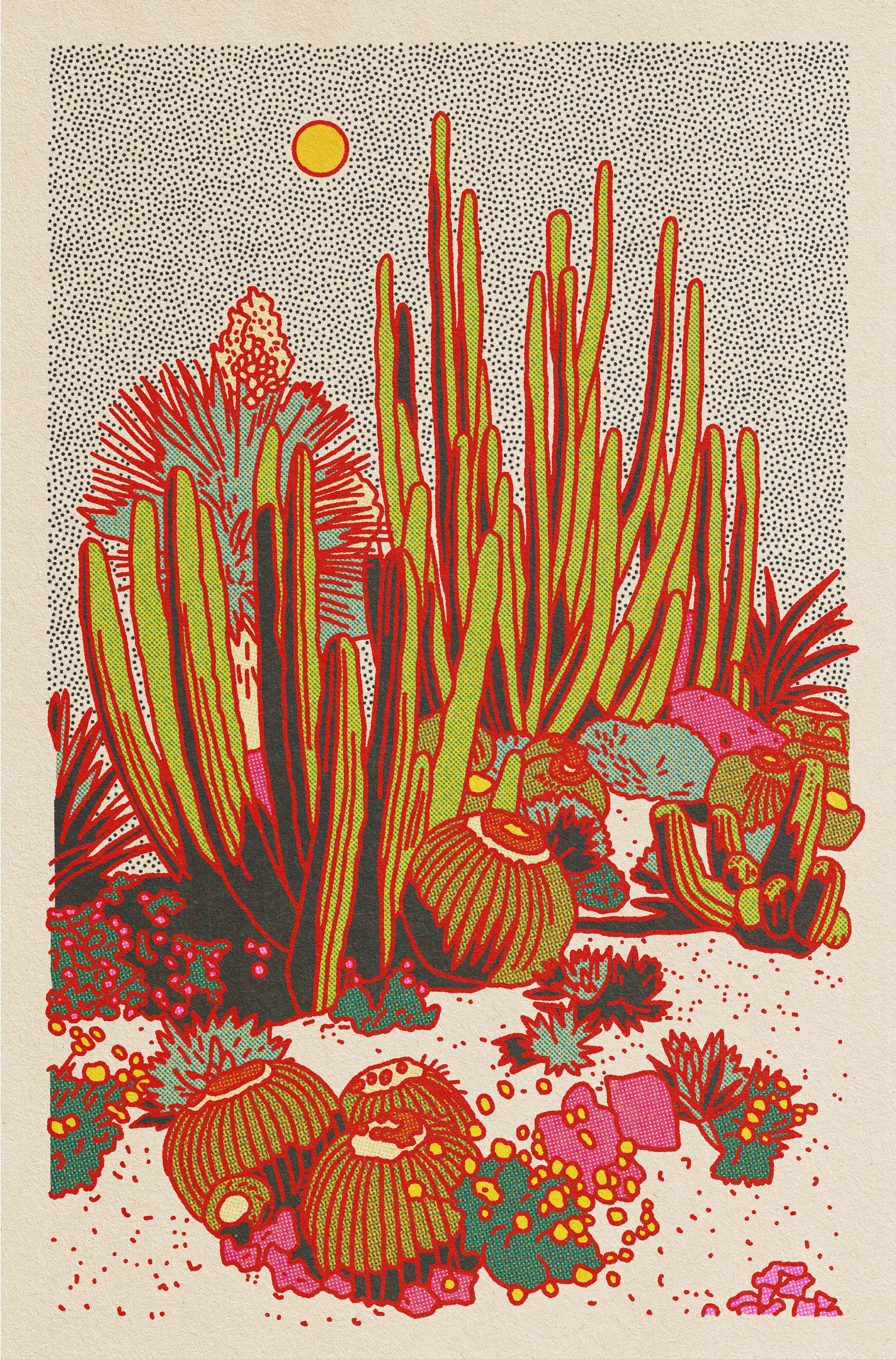 Cactus Planet Art Print #2
