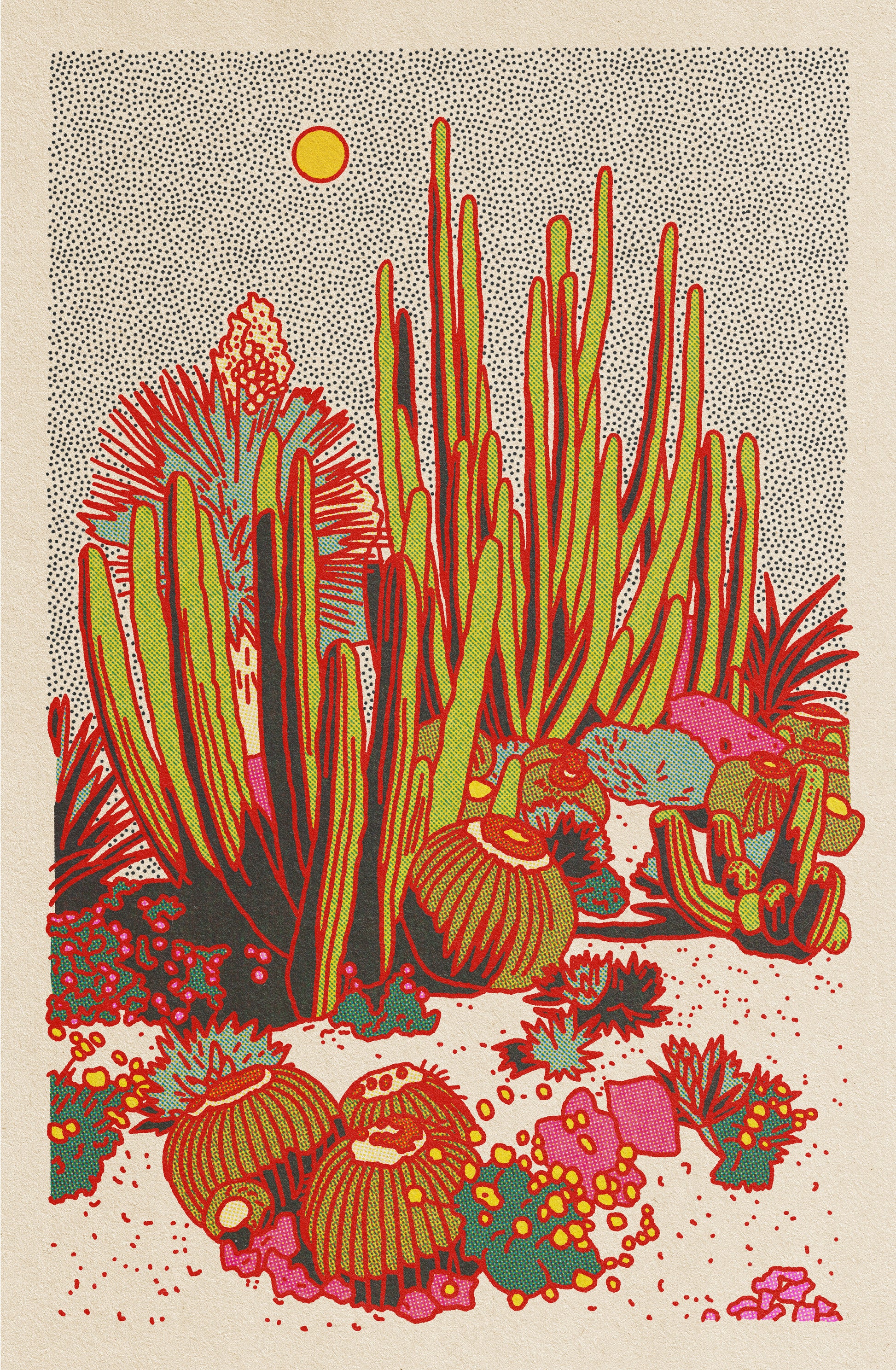 Cactus Planet Art Print #2