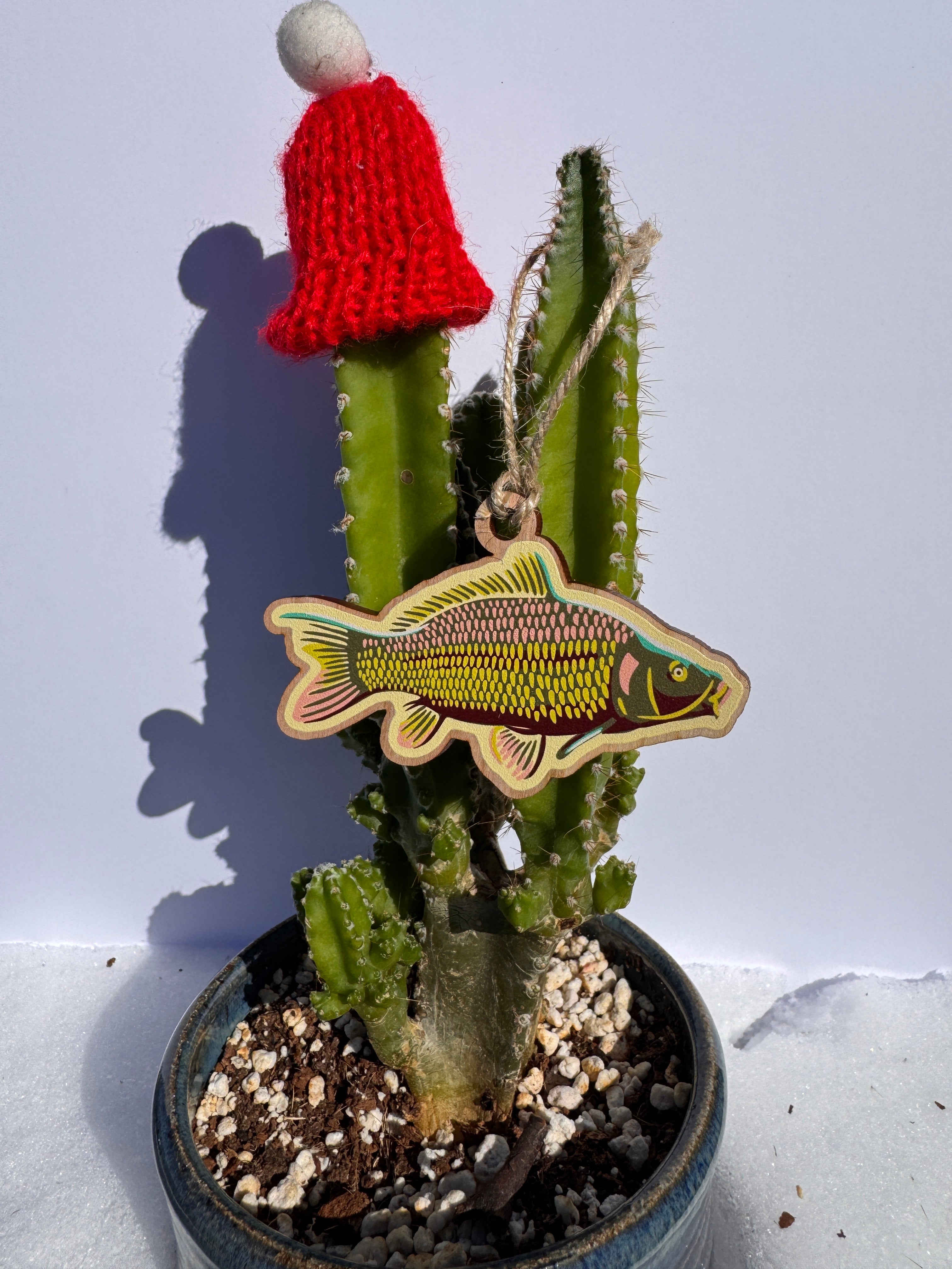 Grass Carp Wooden Ornament