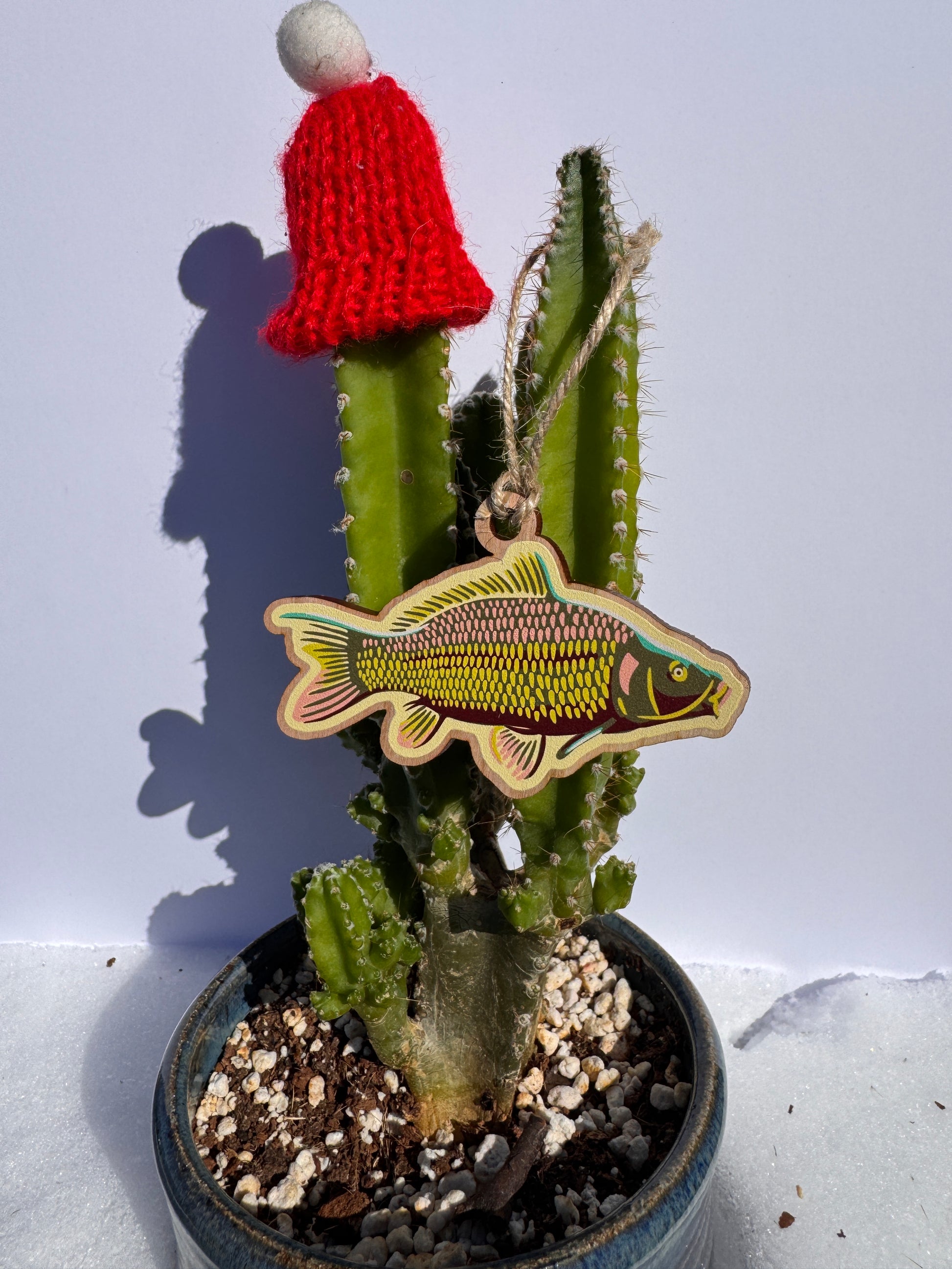 Grass Carp Wooden Ornament