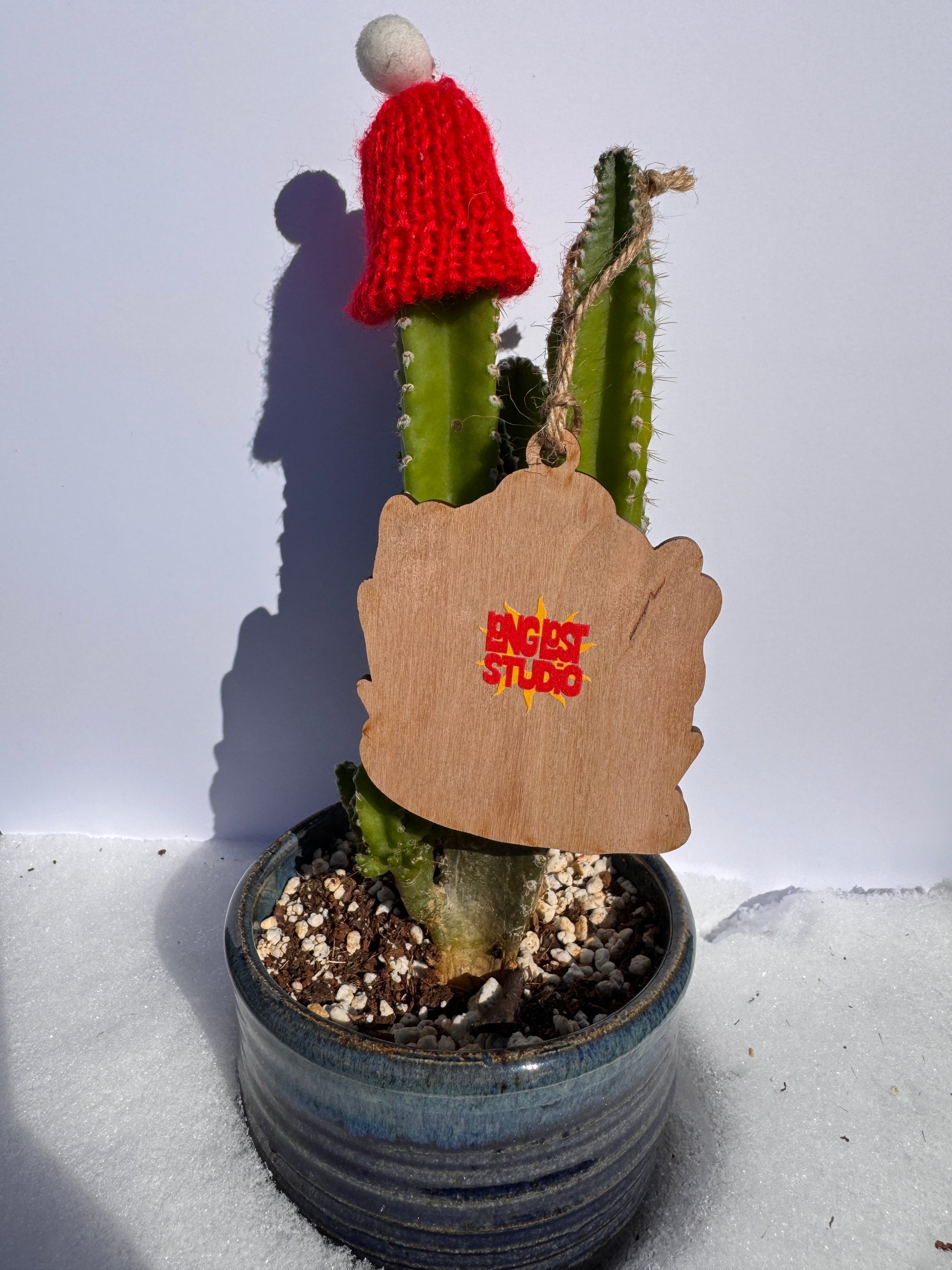 Cowboy Coffee Wooden Ornament