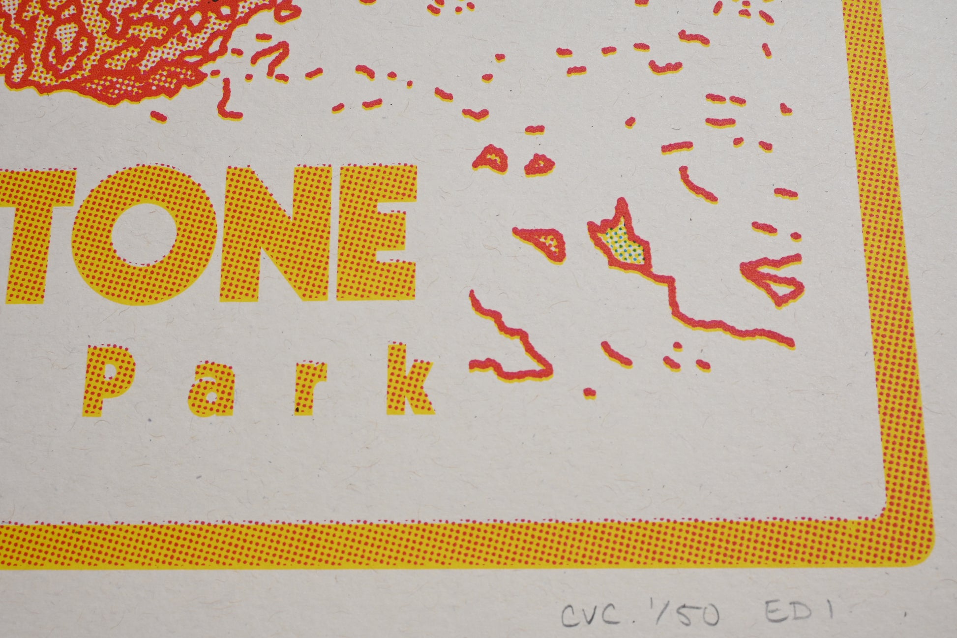 Yellowstone National Park Screen Print (18" x 24")