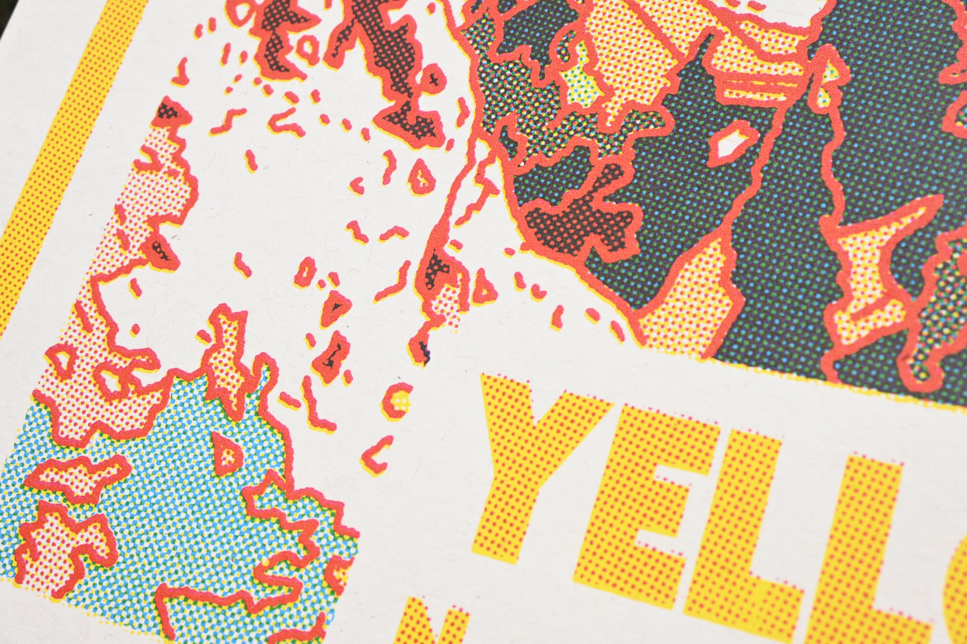 Yellowstone National Park Screen Print (18" x 24")
