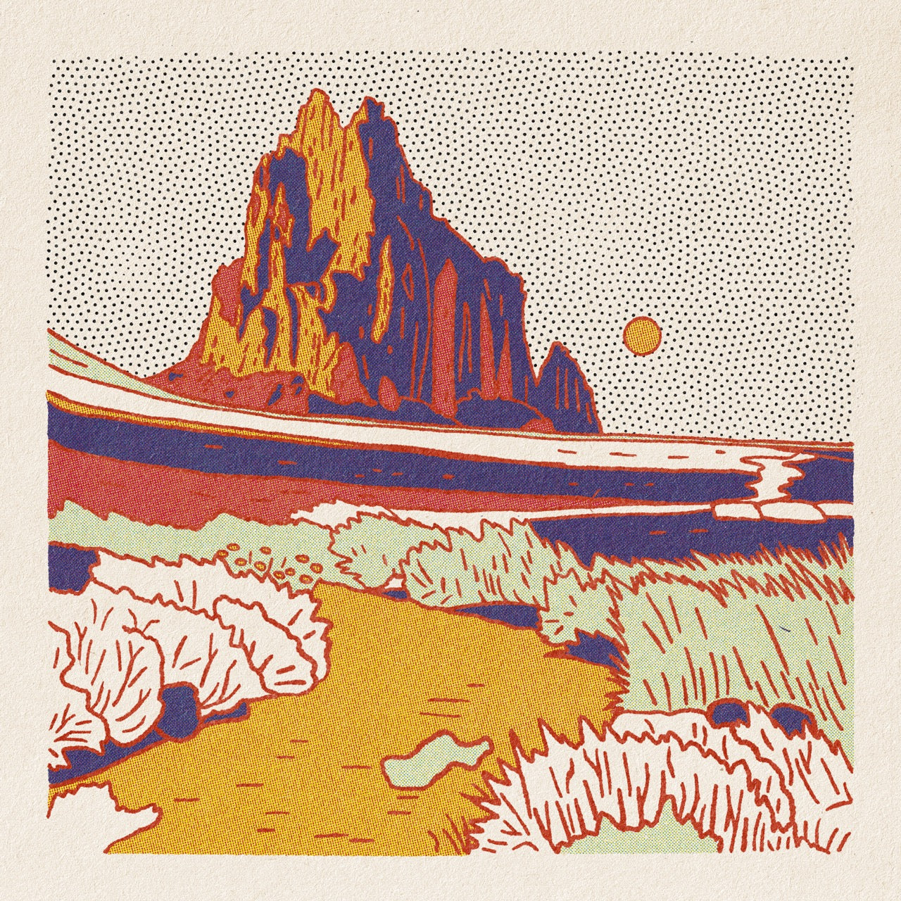 Shiprock, New Mexico Art Print