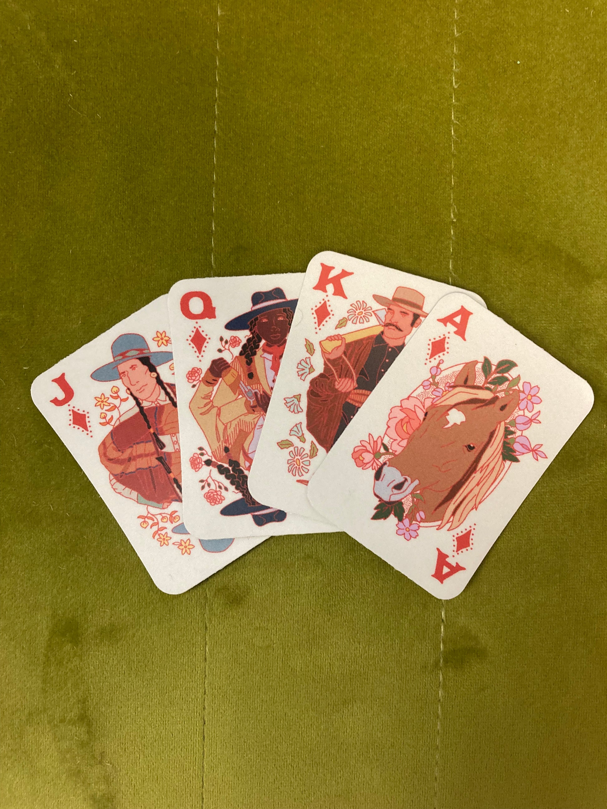 Diamonds Playing Card Stickers