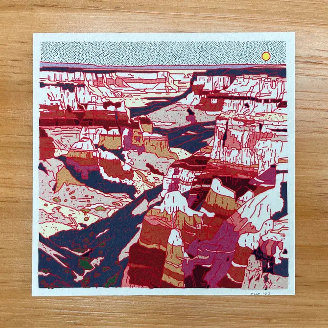 Evening Desert Postcards - Single Design