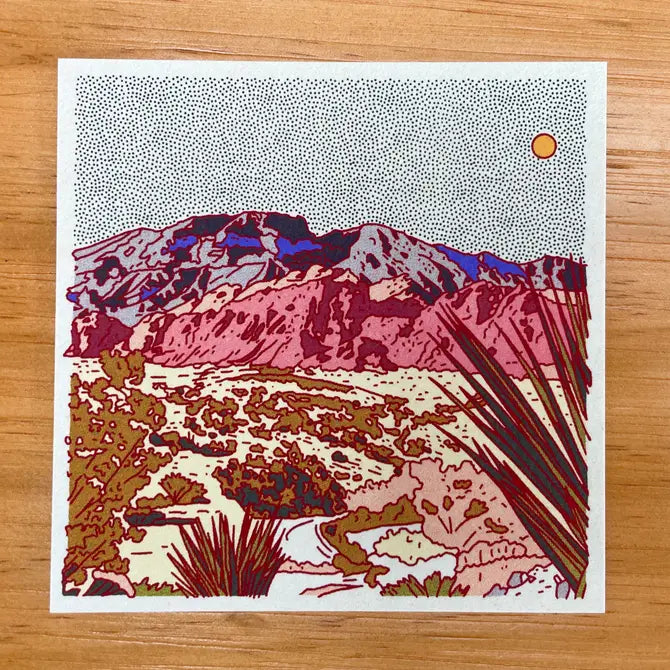 Evening Desert Single Postcard