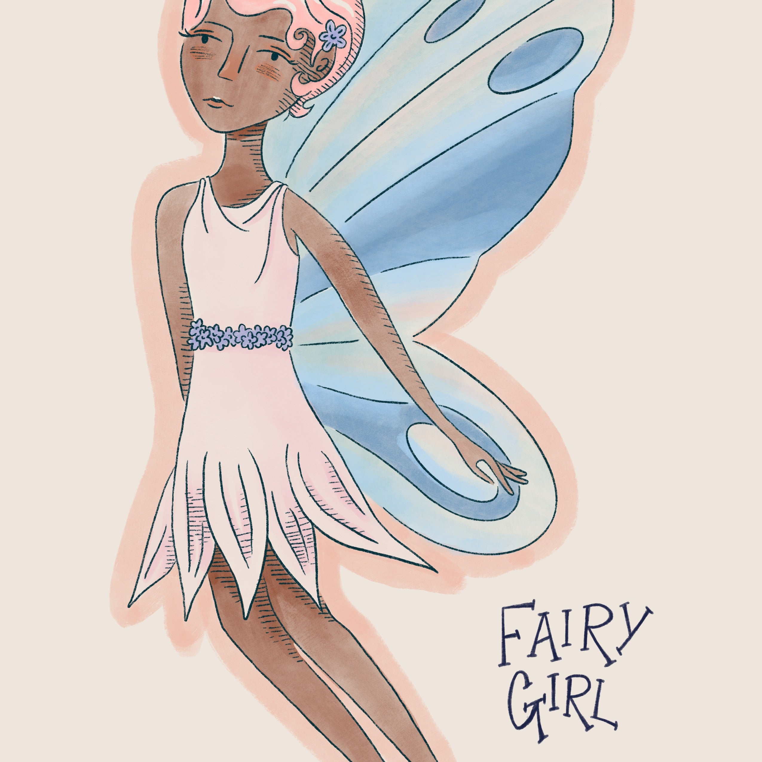 Fairy Girl 2 Paper Puppet FREE DOWNLOAD