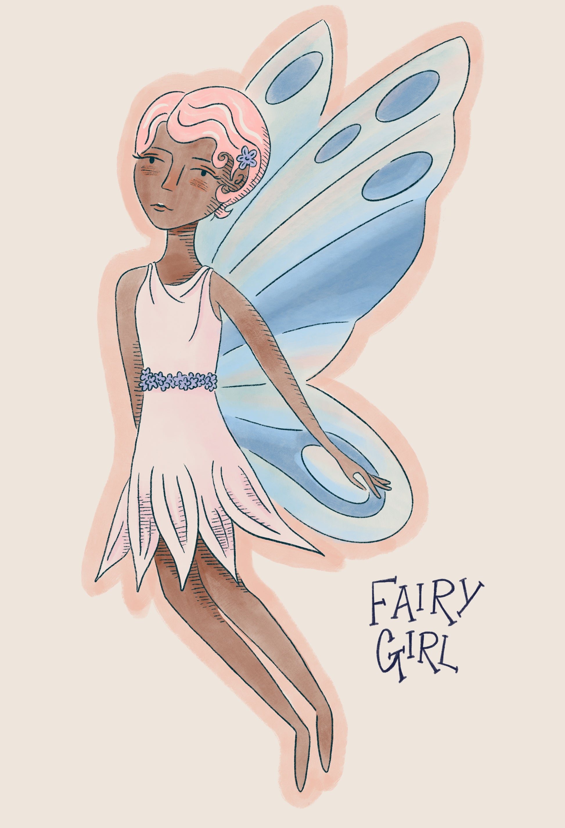 Fairy Girl 2 Paper Puppet FREE DOWNLOAD